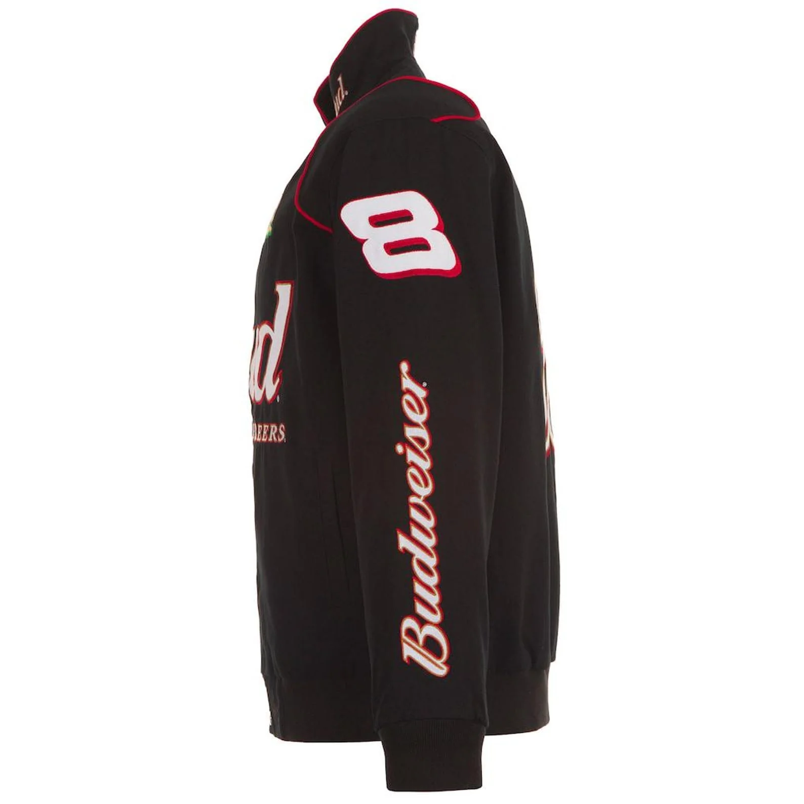Dale Earnhardt Jr. Bud Black Cotton Full-Snap Jacket - Image 4