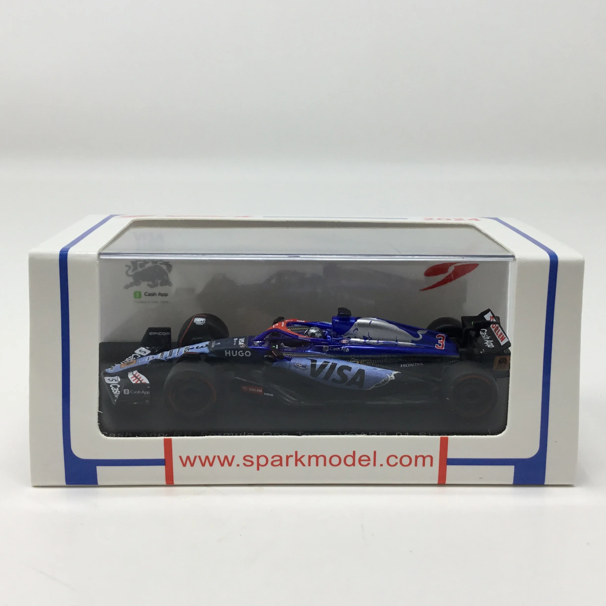 Daniel Ricciardo 2024 Visa Cash App RB Singapore GP Spark 1:64 F1 Diecast