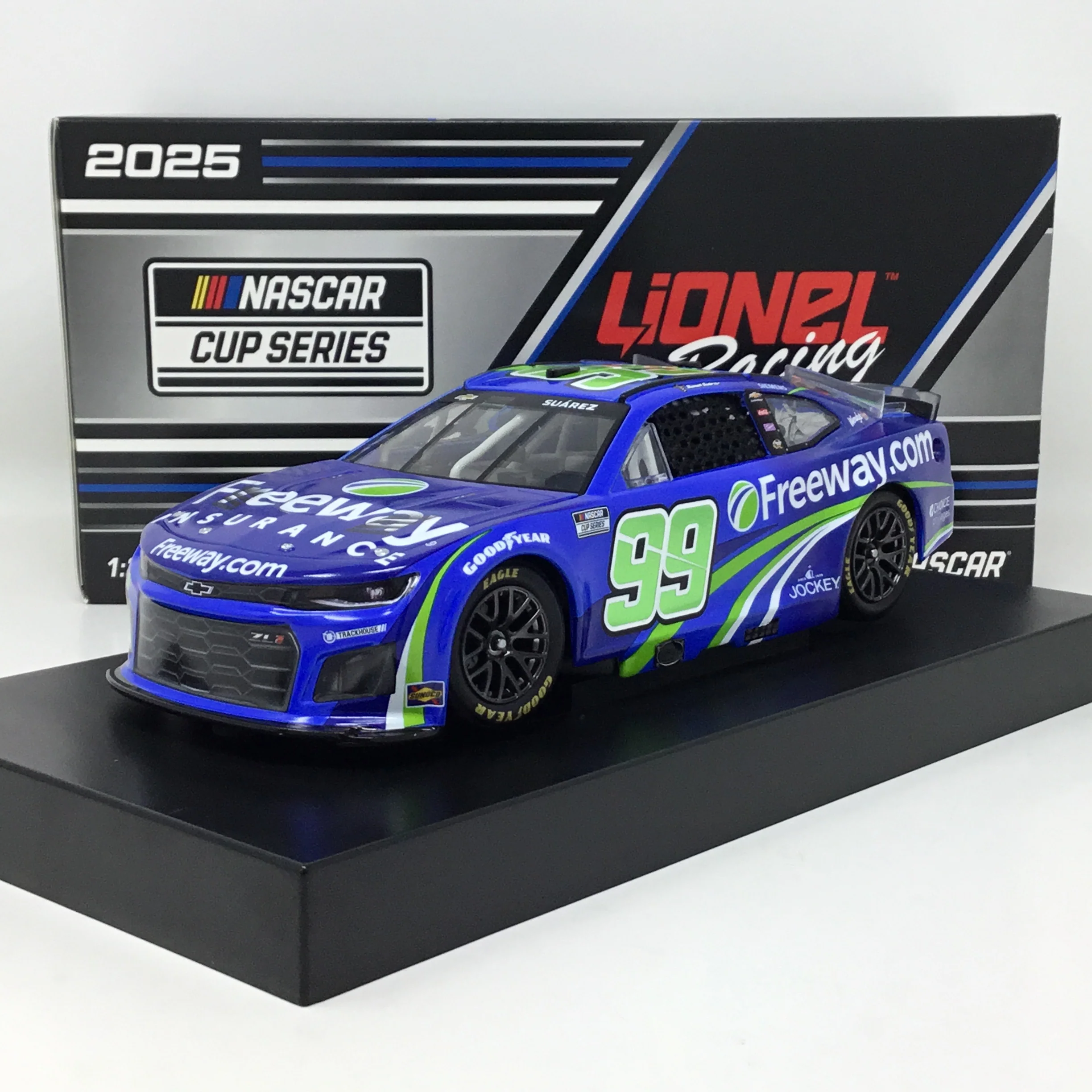 Daniel Suarez 2025 Freeway Insurance Blue Foil Number 1:24 Diecast