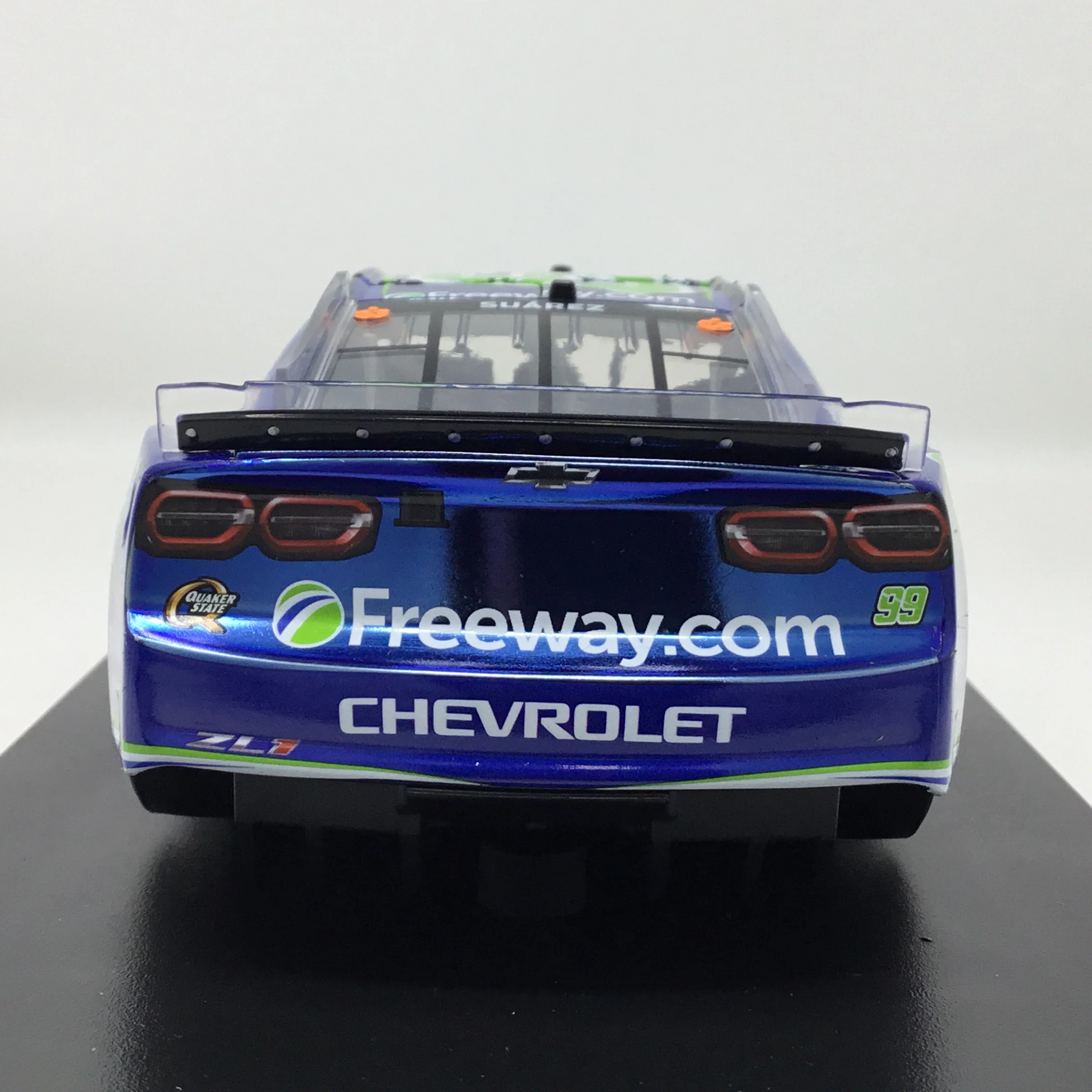 Daniel Suarez 2025 Freeway Insurance Blue Foil Number 1:24 Color Chrome Diecast - Image 5