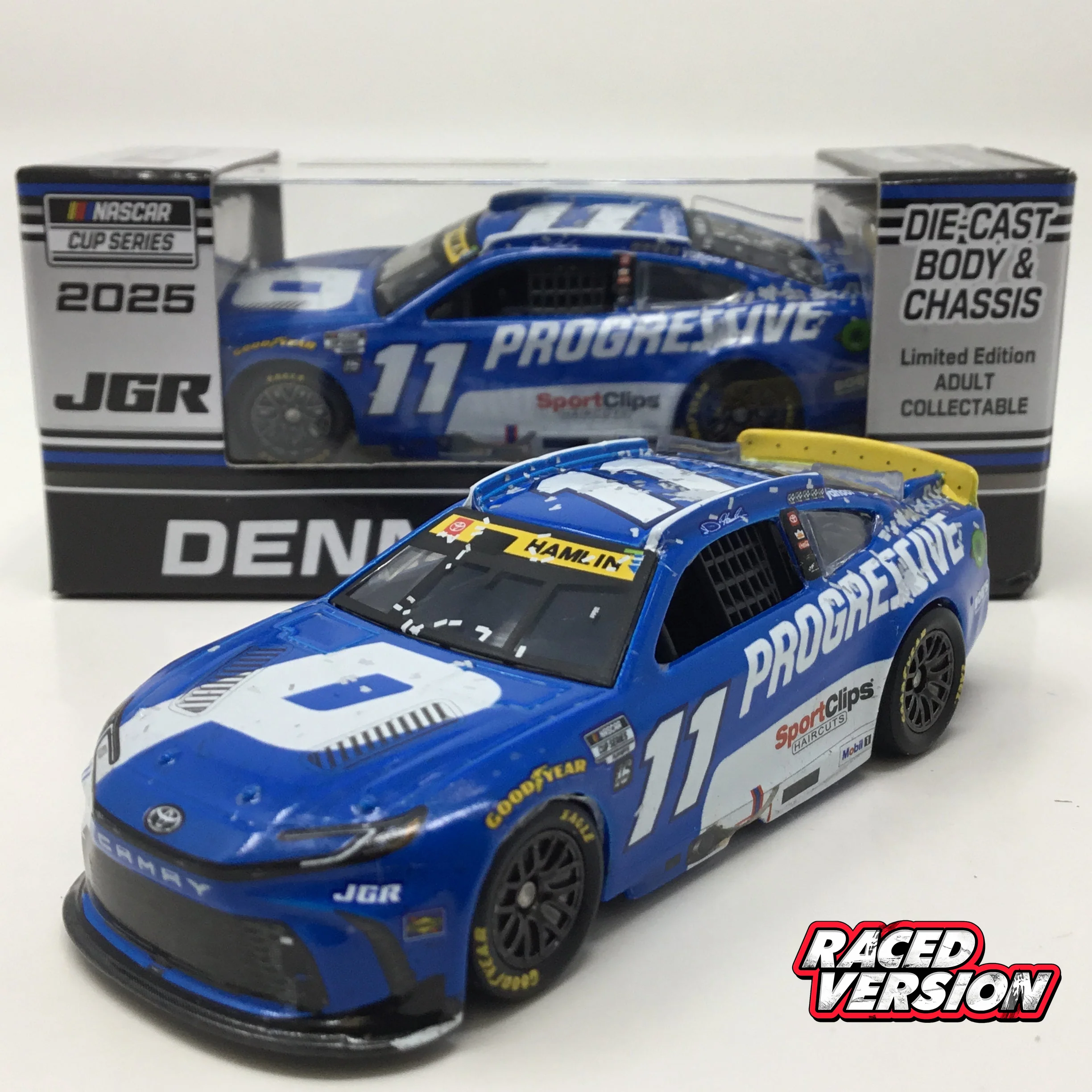 Denny Hamlin 2025 Progressive WWT Raceway Race Win 1:64 Diecast