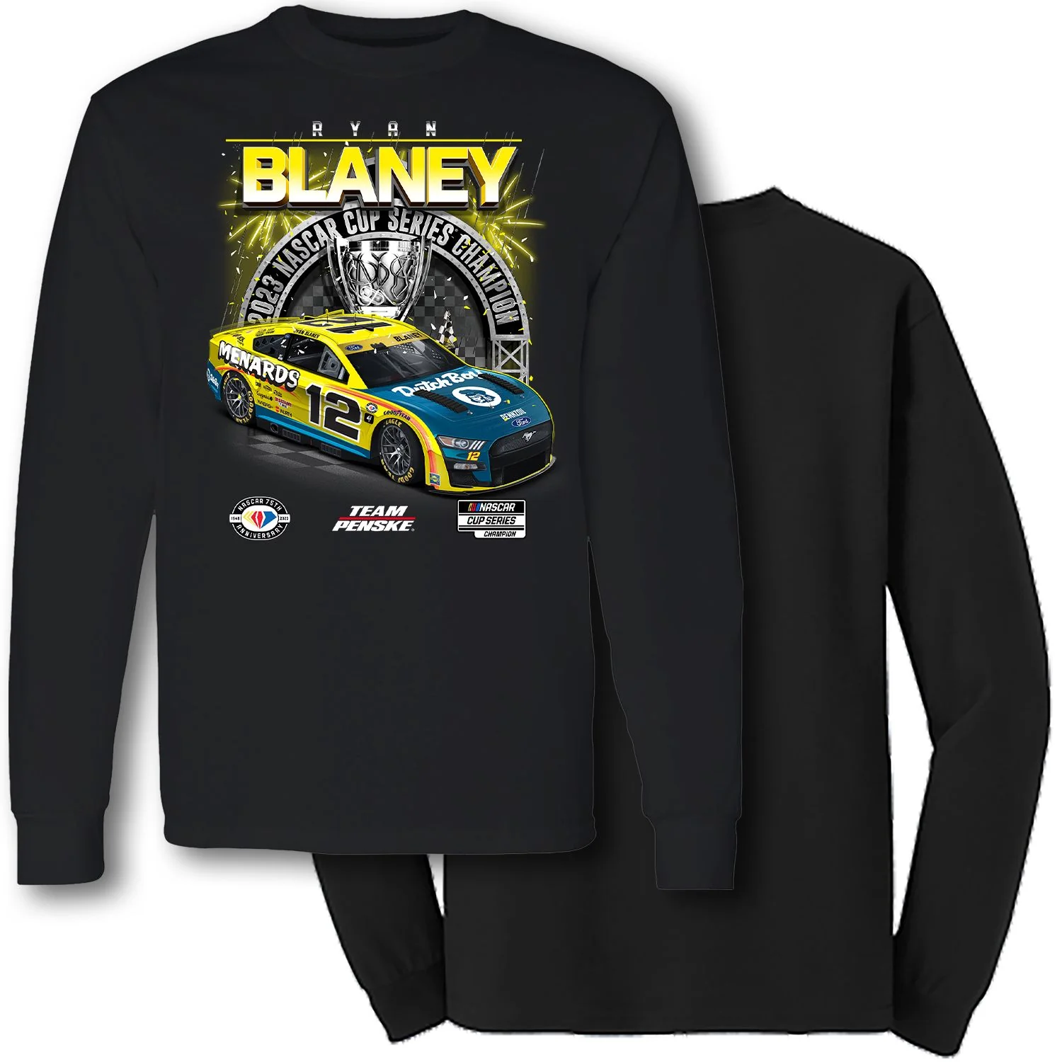 Ryan Blaney 2023 Adult 1-spot Official Series Champ Long Sleeve T-Shirt
