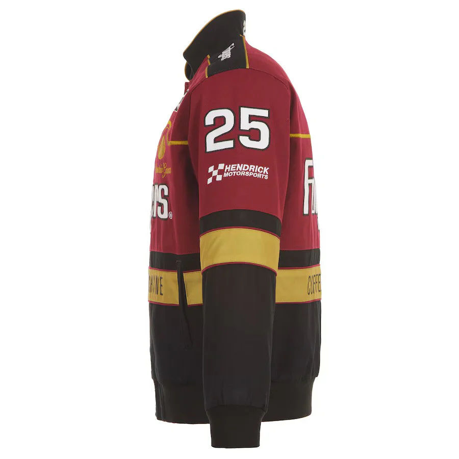 Tim Richmond 2024 Folgers Burgundy-Black Uniform Full-Snap Jacket - Image 6