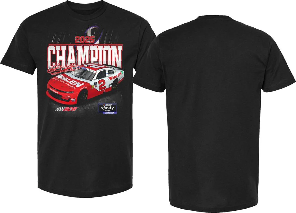Jesse Love 2025 Xfinity Series Champion 1-Spot T-Shirt