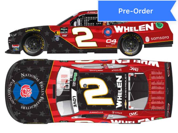 Jesse Love 2026 Whelen / National Firefighters Foundation 1:64 Diecast *PREORDER*