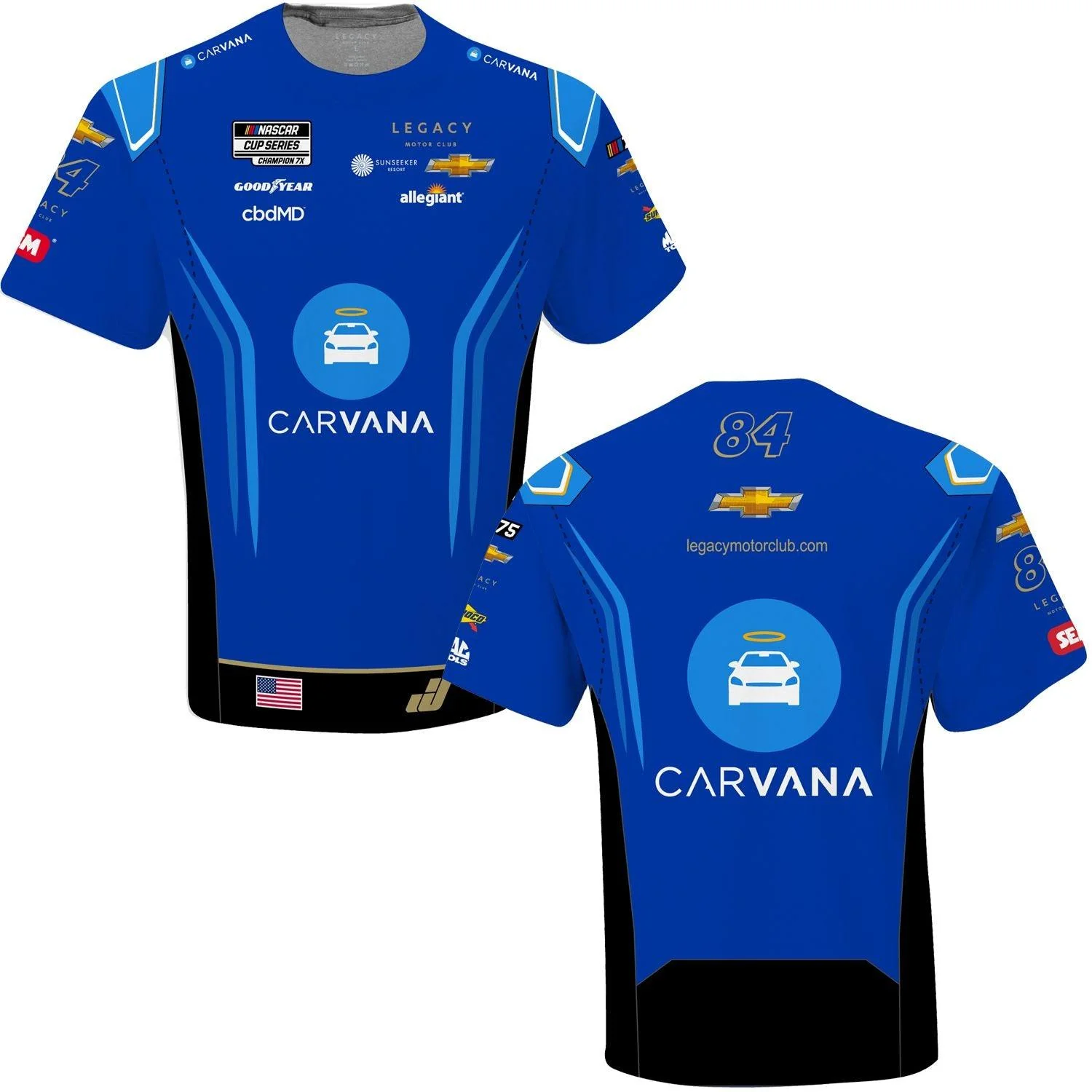 Jimmie Johnson Carvana Sublimated Uniform Pit Crew T-Shirt