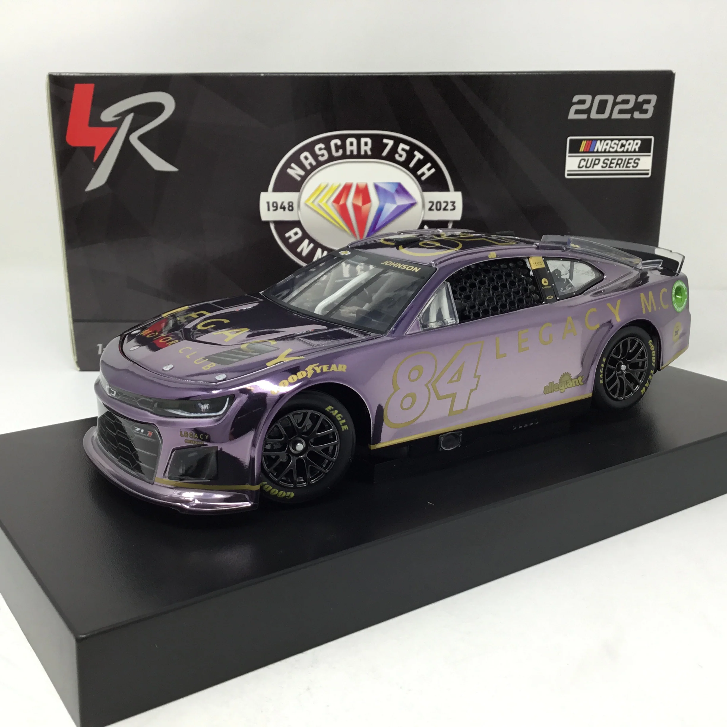 Jimmie Johnson 2023 Legacy Motor Club Test Car Color Chrome 1:24 Diecast