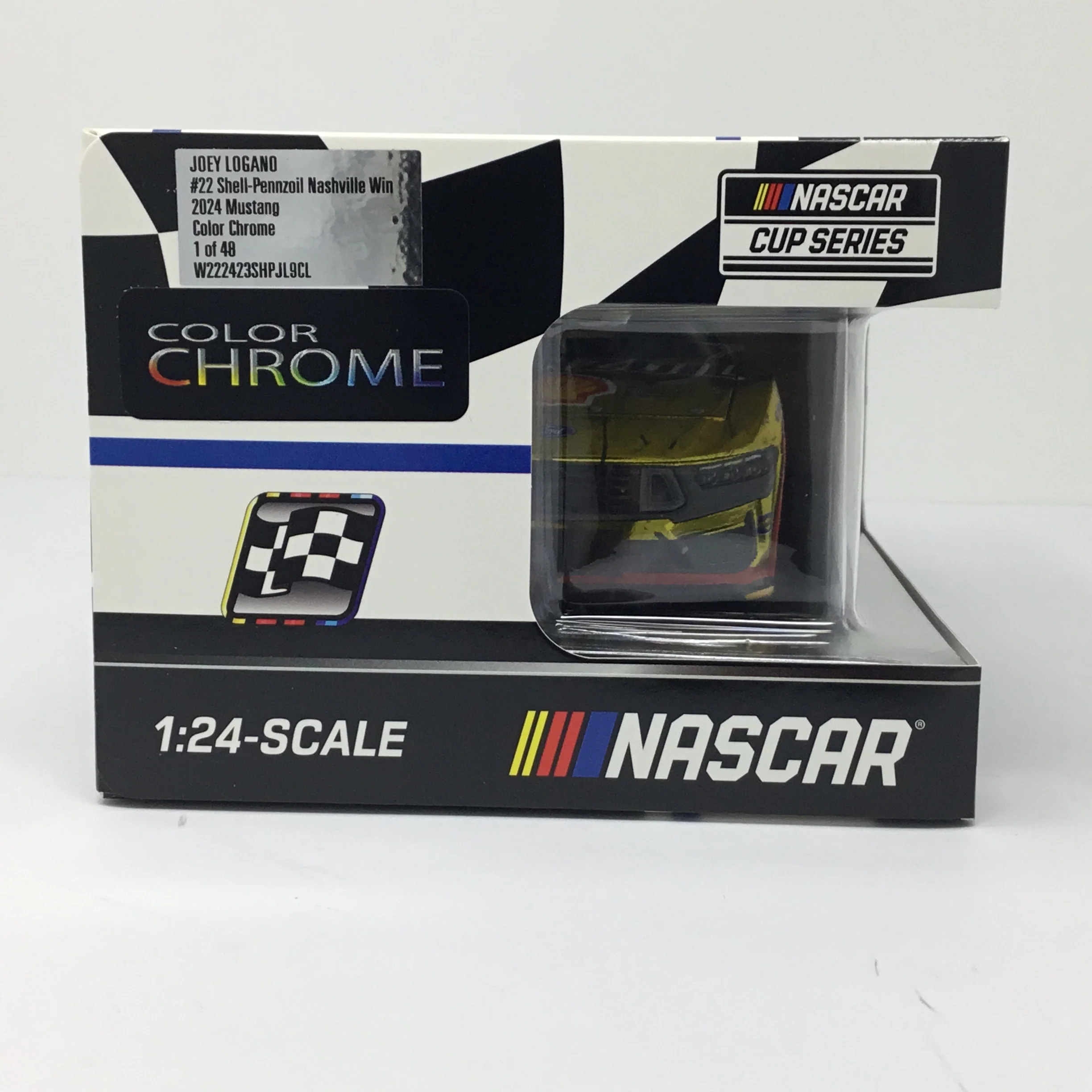 Joey Logano 2024 Shell-Pennzoil Nashville Race Win 1:24 Color Chrome Diecast - Image 6