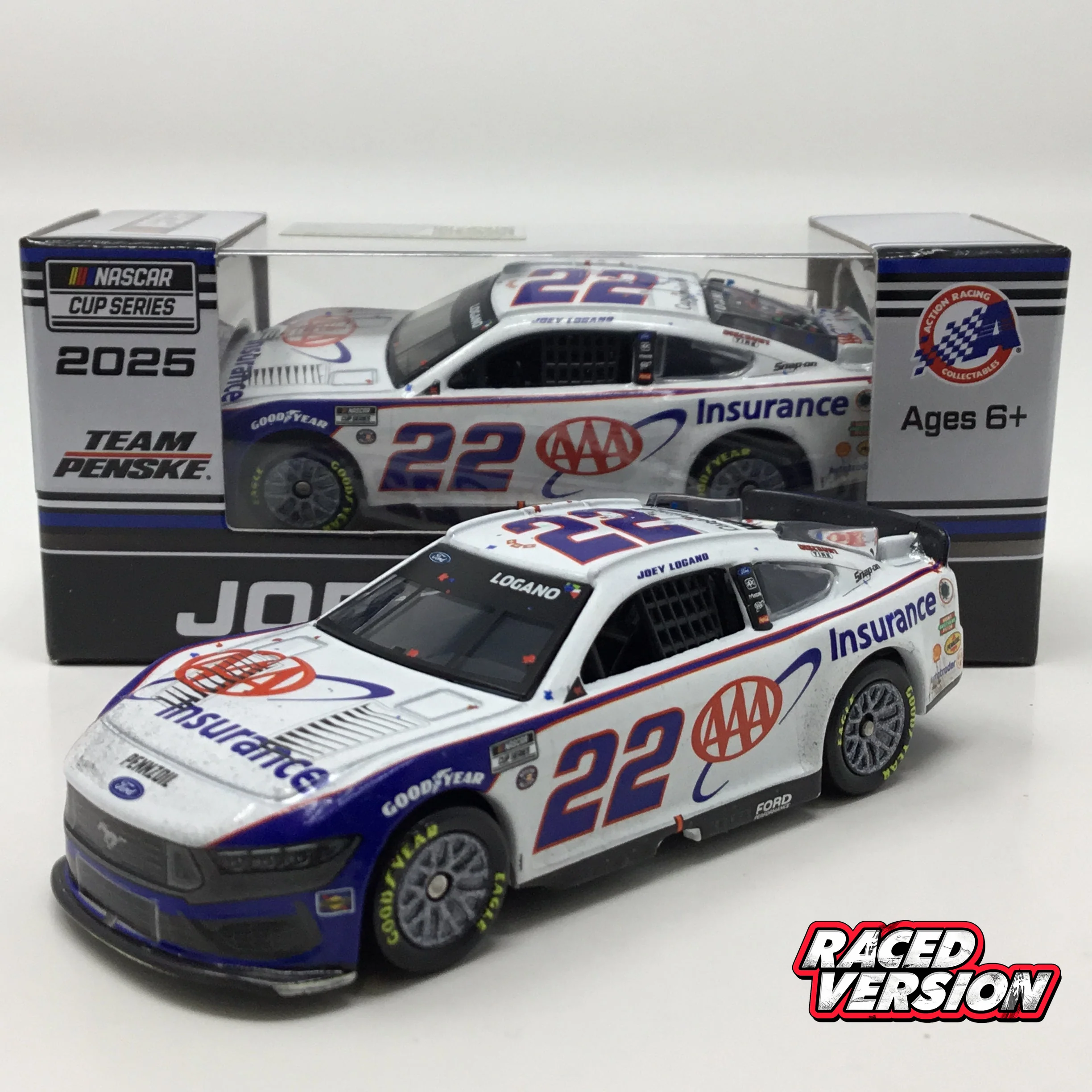 Joey Logano 2025 AAA Insurance Texas Race Win 1:64 Diecast