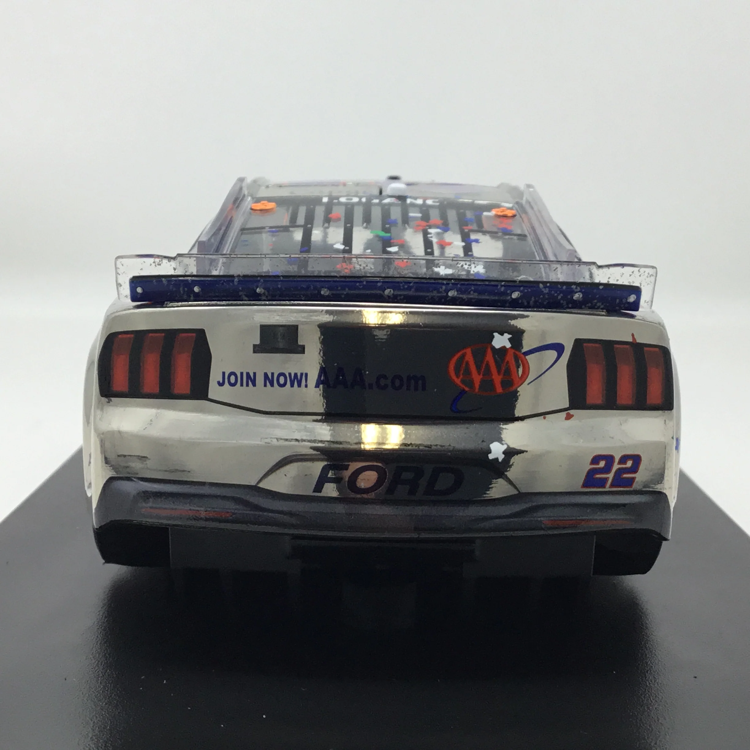Joey Logano 2025 AAA Insurance Texas Race Win Color Chrome 1:24 Diecast - Image 5
