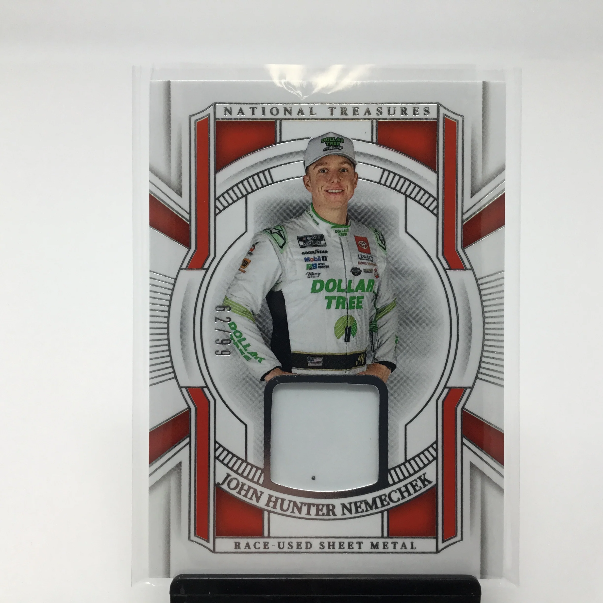 John Hunter Nemechek 2025 National Treasures Sheet Metal Card 62/99