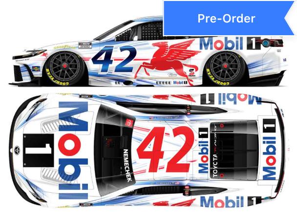 John Hunter Nemechek 2026 Mobil 1 Foil Number 1:24 Diecast *PREORDER*