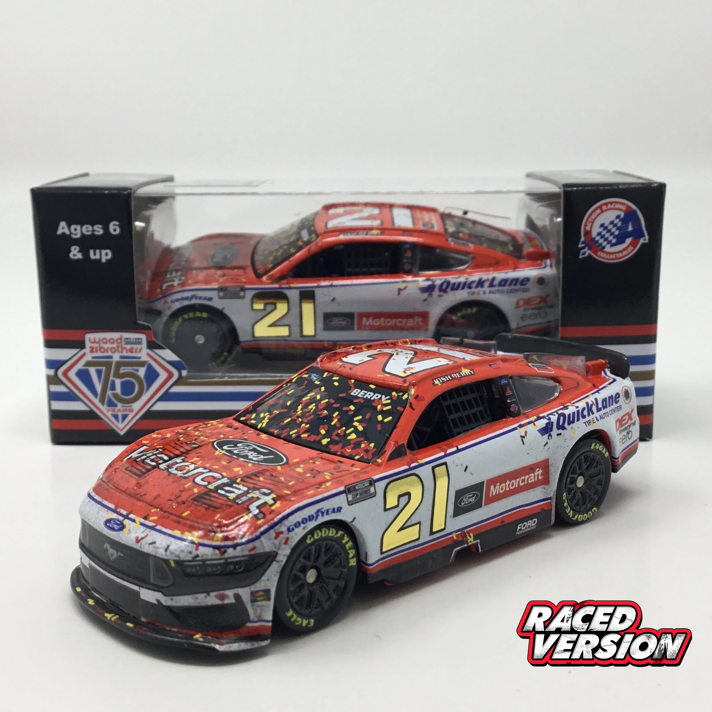 Josh Berry 2025 Motorcraft Las Vegas Race Win Foil Number 1:64 Diecast