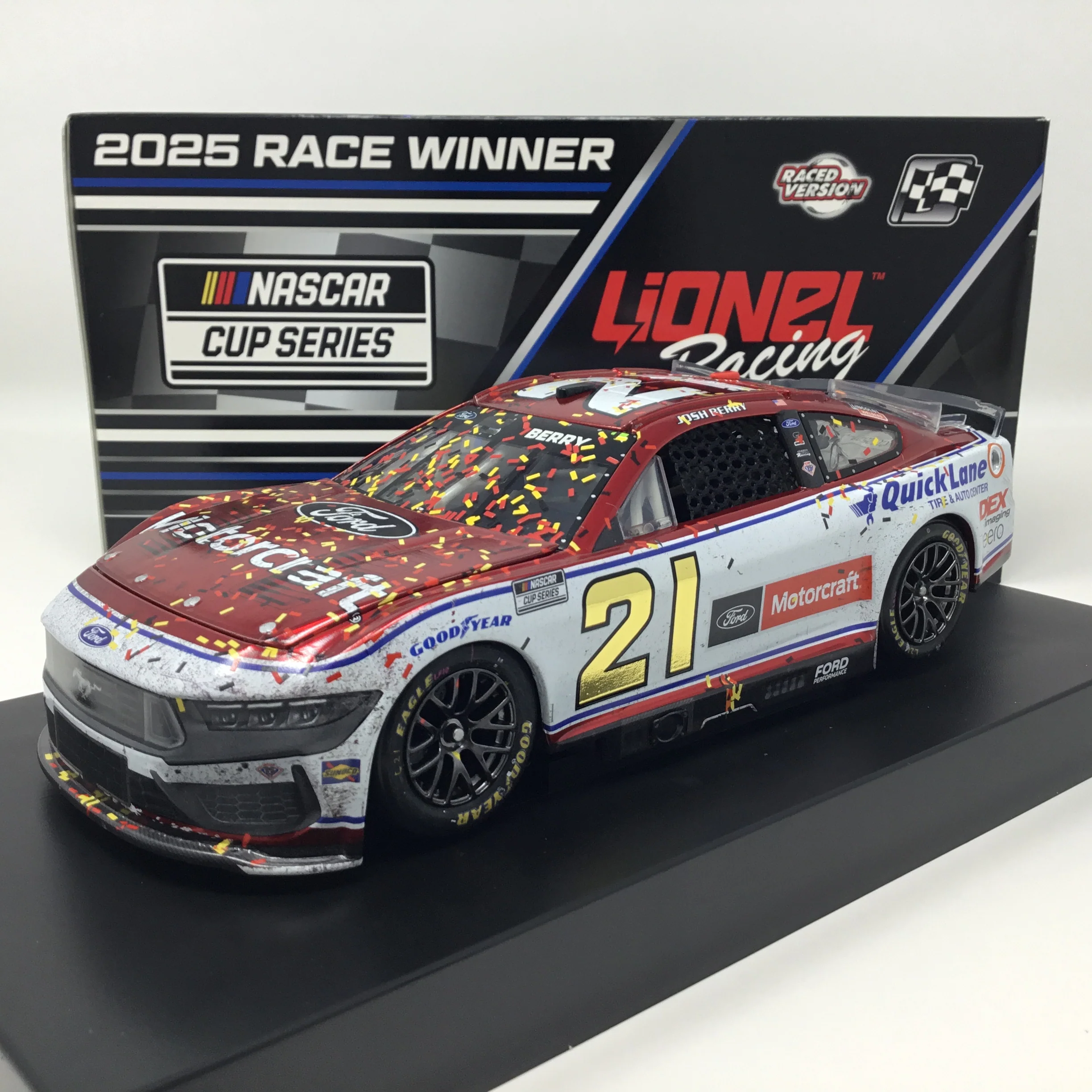 Josh Berry 2025 Motorcraft Las Vegas Race Win Foil Number Color Chrome 1:24 Diecast