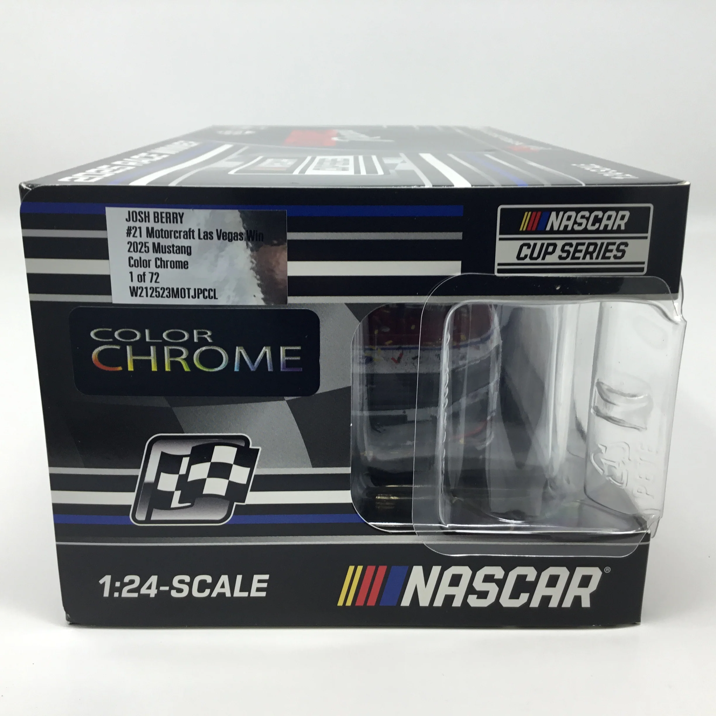 Josh Berry 2025 Motorcraft Las Vegas Race Win Foil Number Color Chrome 1:24 Diecast - Image 6