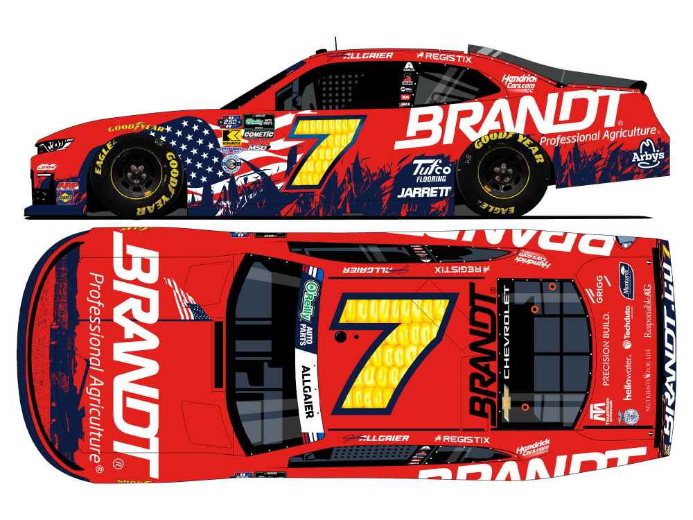 Justin Allgaier 2026 Brandt Patriotic 1:24 Diecast *PREORDER*