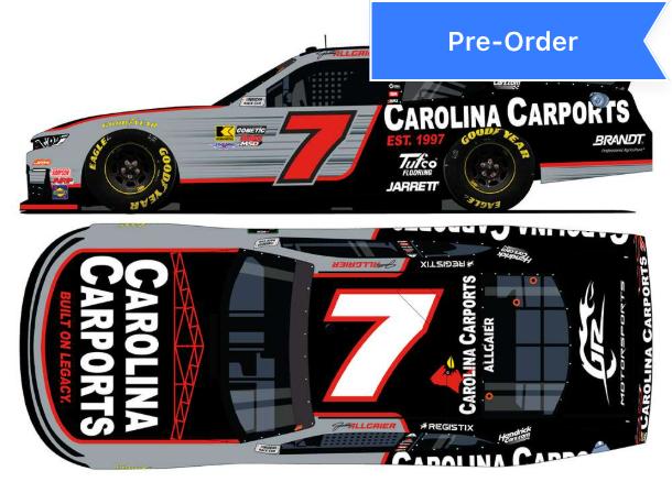 Justin Allgaier 2026 Carolina Carports 1:24 Diecast *PREORDER*