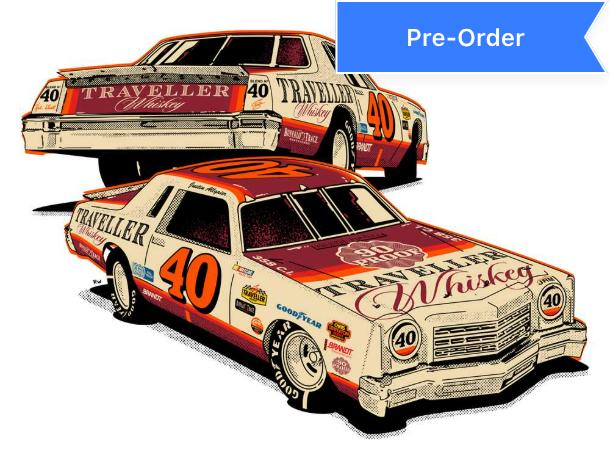 Justin Allgaier 2026 Traveller Whiskey '78 Fantasy 1:24 Diecast *PREORDER*