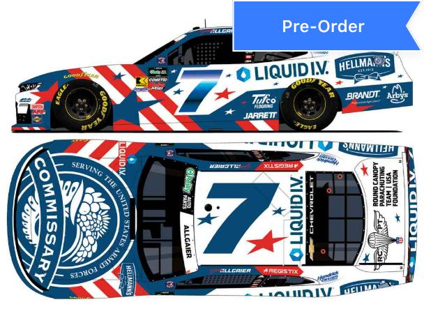 Justin Allgaier Hellmann's / Liquid IV DeCA Foil Number 1:24 Diecast *PREORDER*
