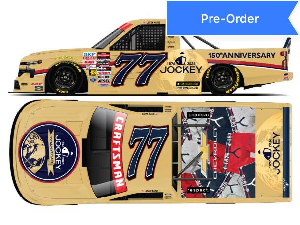 Justin Marks 2026 Jockey 150th Anniversary 1:24 Diecast *PREORDER*