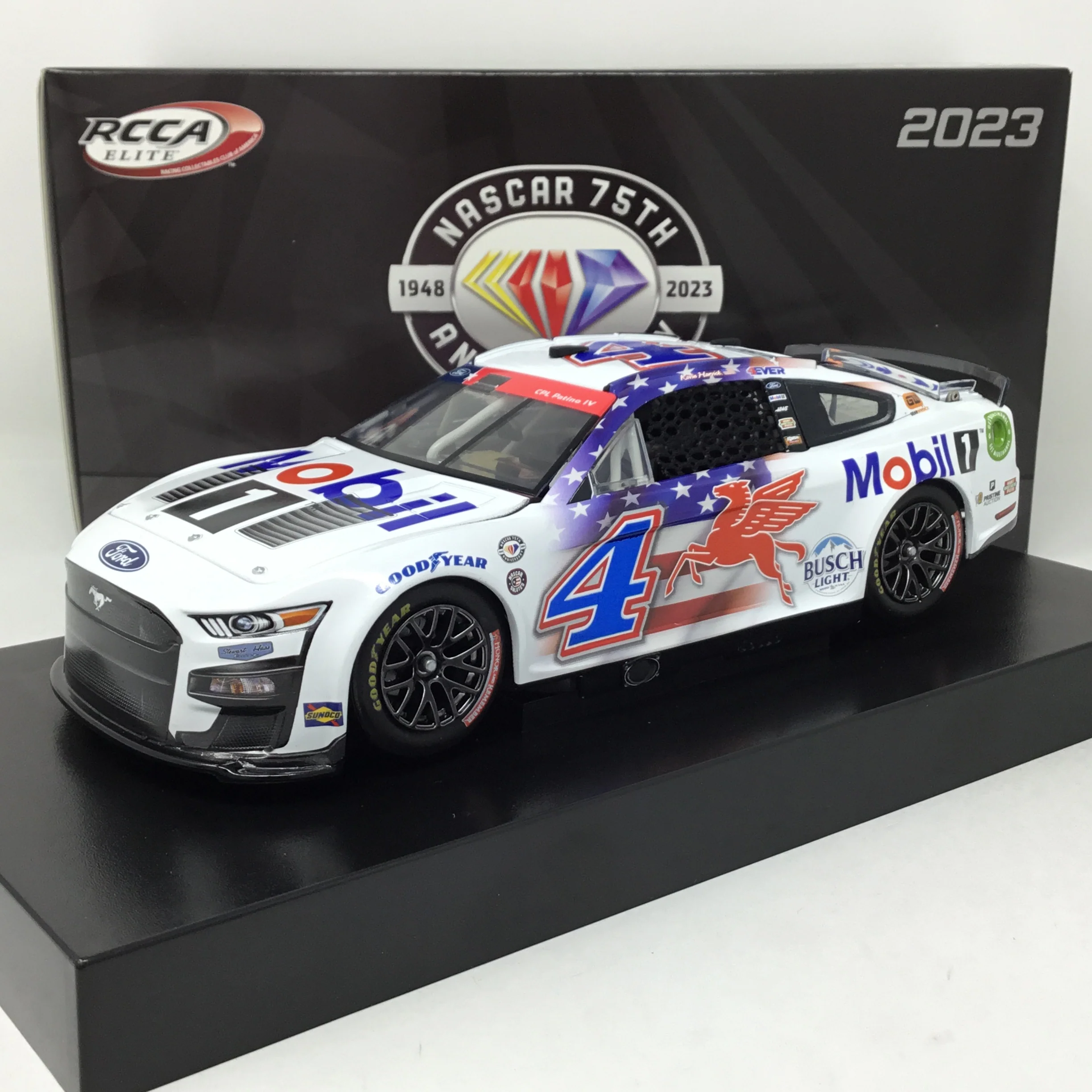 Kevin Harvick 2023 Mobil 1 Salutes Foil Number 1:24 Elite Diecast