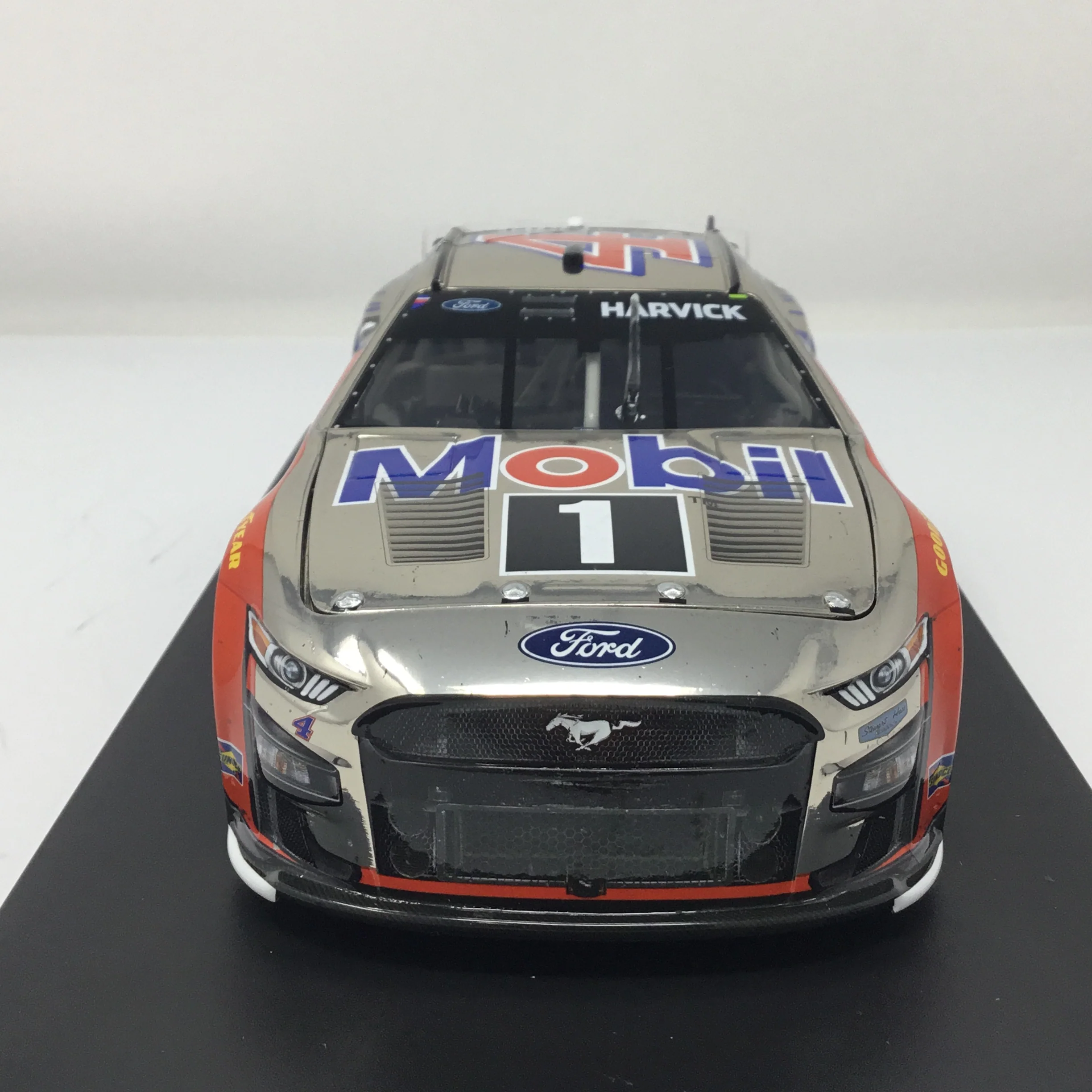 Kevin Harvick 2023 Mobil 1 Wings Indy Raced Version 1:24 Color Chrome Diecast - Image 3