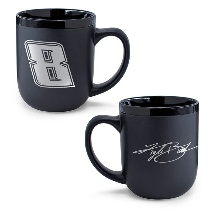 Kyle Busch Black Ceramic Mug 17 oz. - Image 3
