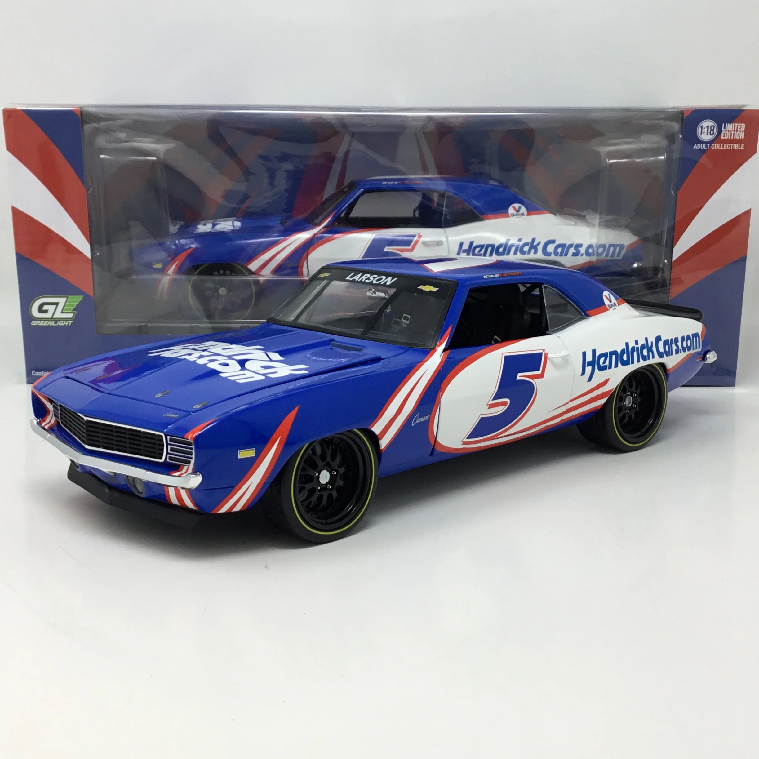 Kyle Larson 1969 HendrickCars.com Chevrolet Camaro Hendrick Motorsports First Win Tribute 1:18 Diecast
