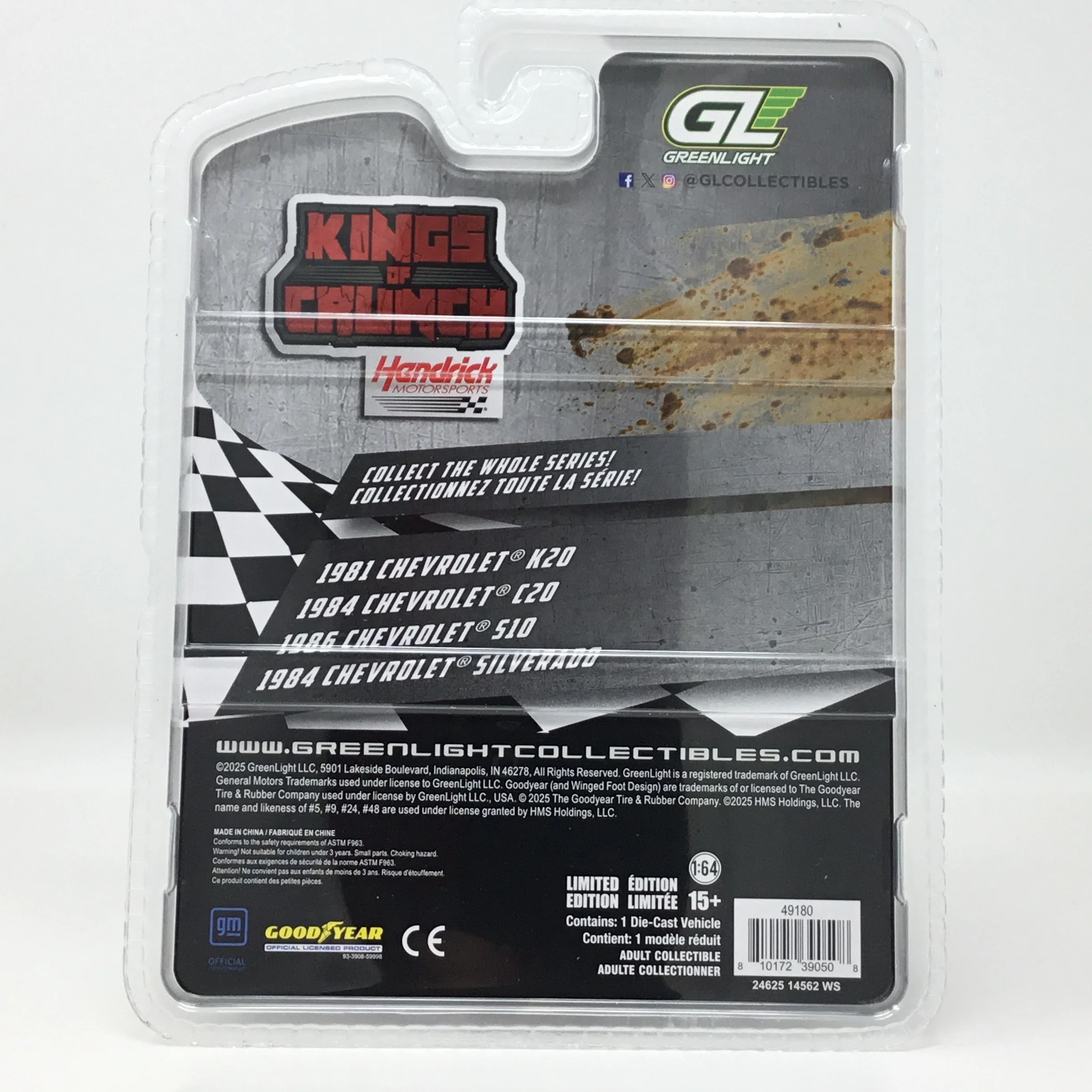 Kyle Larson 1981 HendrickCars.com Chevrolet K20 Kings of Crunch 1:64 Diecast - Image 2