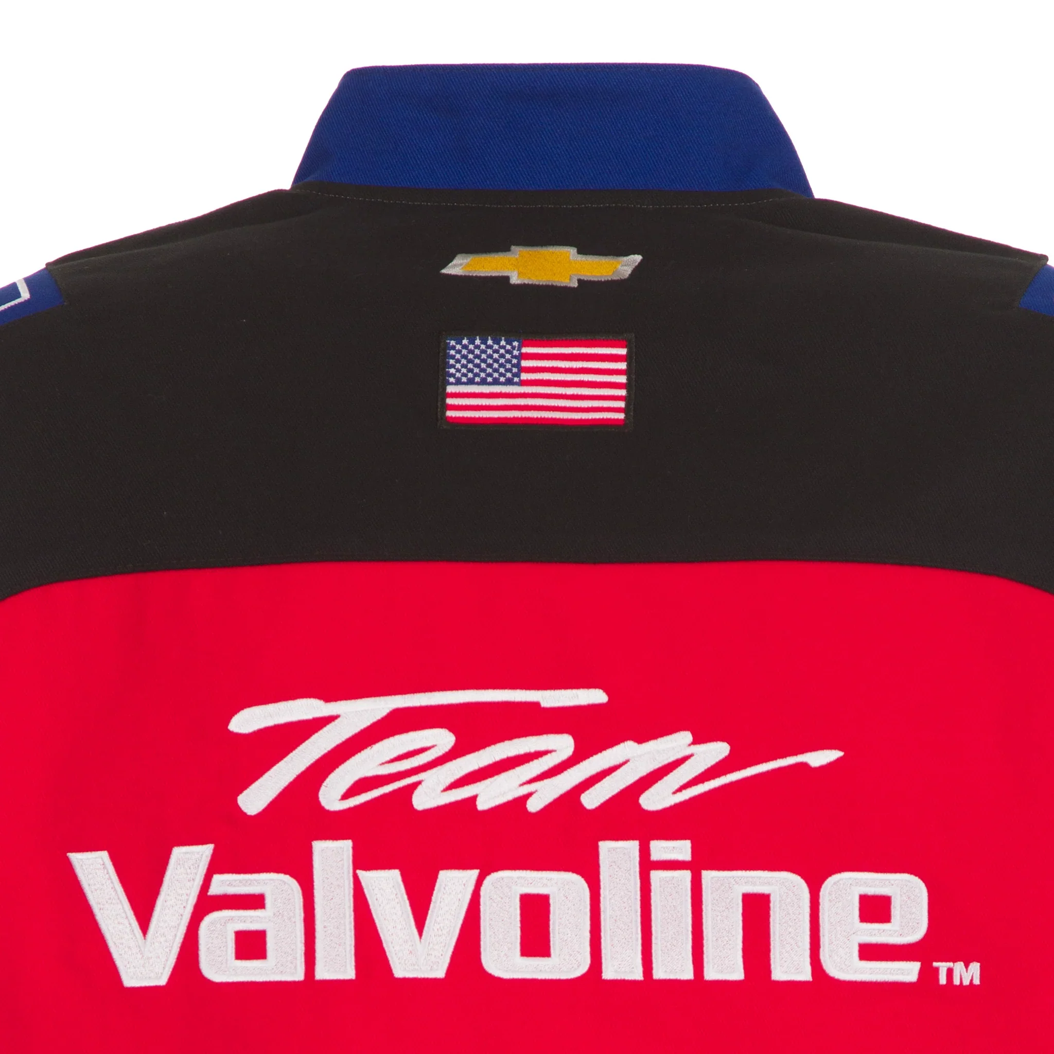 Kyle Larson 2024 Valvoline Black-Red Uniform Full-Snap Jacket - Image 7