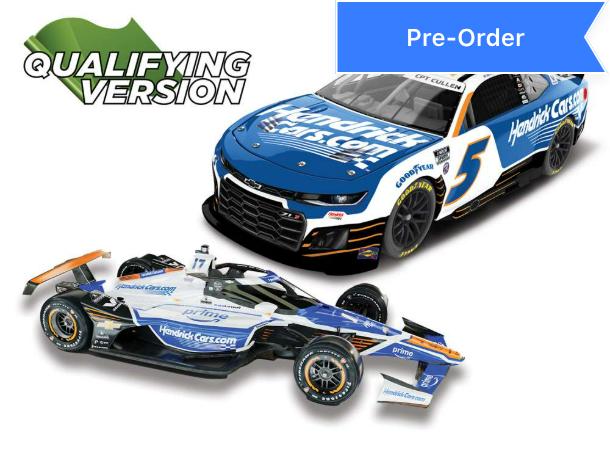 Kyle Larson 2025 Hendrick 1100 1:24 NASCAR / 1:18 IndyCar Qualifying Set *PREORDER*
