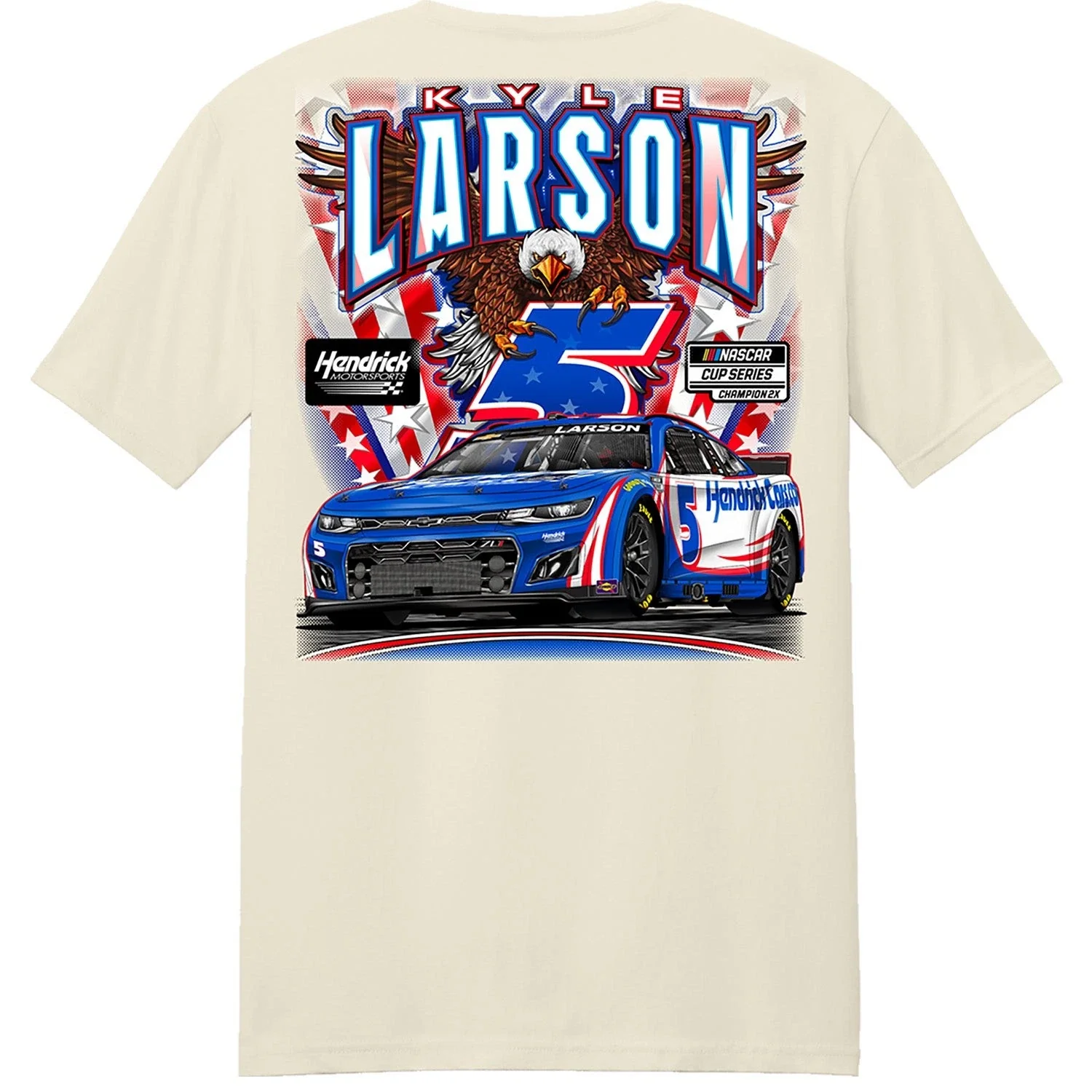 Kyle Larson HendrickCars.com Soaring Eagle 2-Spot T-Shirt - Image 3