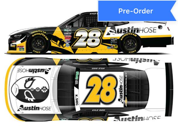 Kyle Sieg 2026 Austin Hose Foil Number 1:24 Diecast *PREORDER*