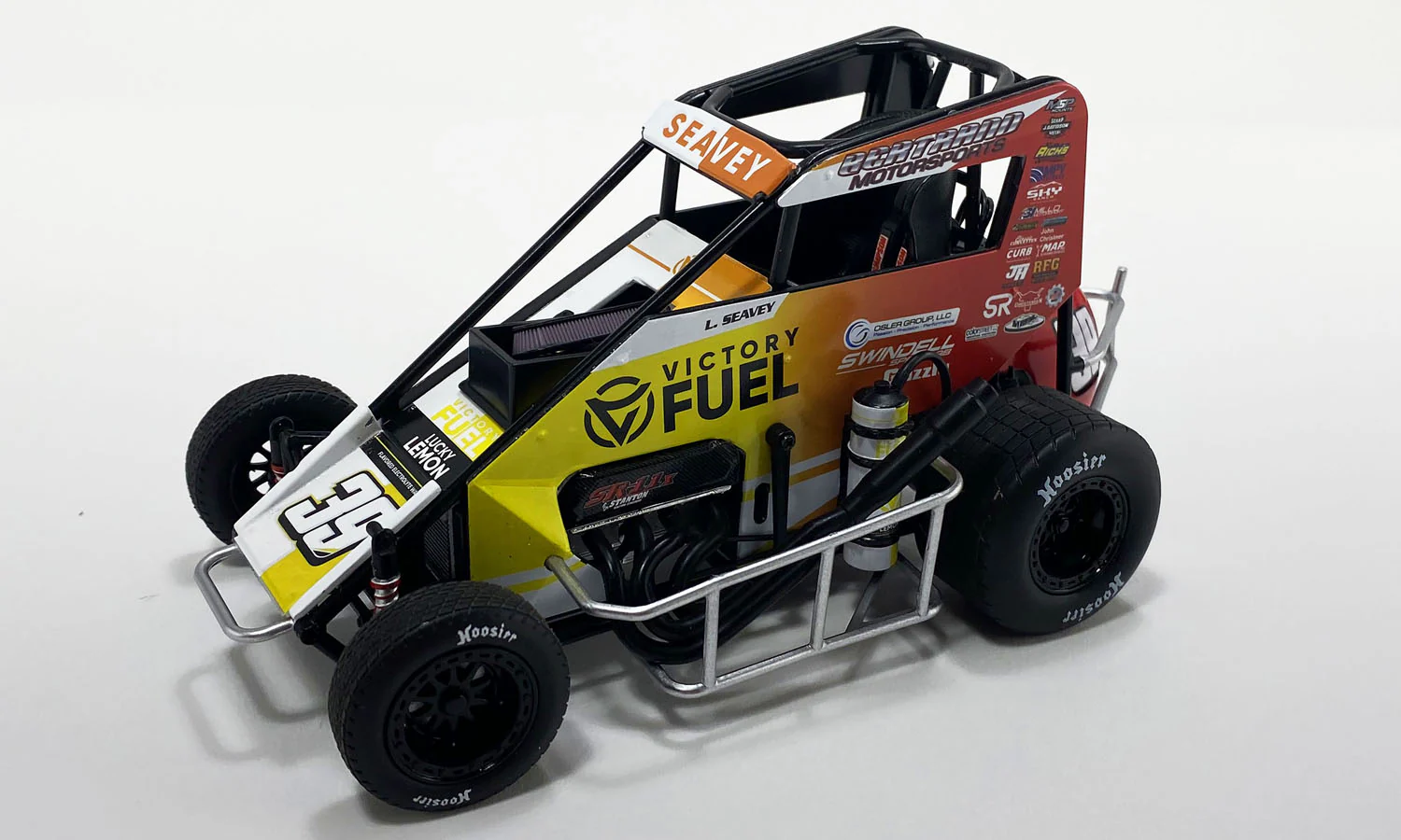 Logan Seavey 2024 Victory Fuel / Swindell SpeedLab Chili Bowl Champion 1:18 Midget Car