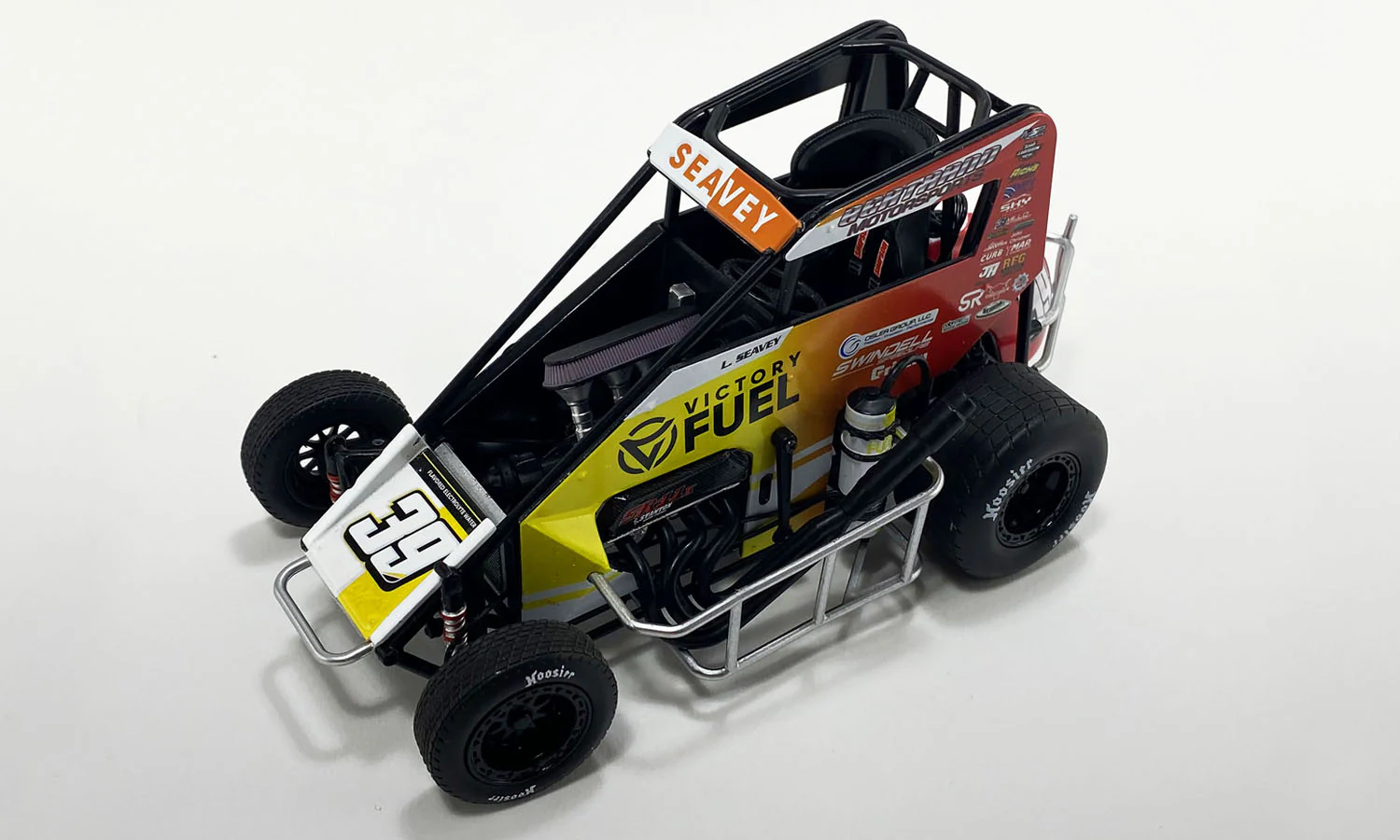 Logan Seavey 2024 Victory Fuel / Swindell SpeedLab Chili Bowl Champion 1:18 Midget Car - Image 2