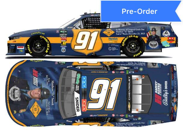 Myatt Snider 2026 Delaware State Police Honoring Ty Snook 1:24 Diecast *PREORDER*