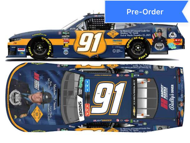 Myatt Snider 2026 Delaware State Police Honoring Ty Snook 1:64 Diecast *PREORDER*