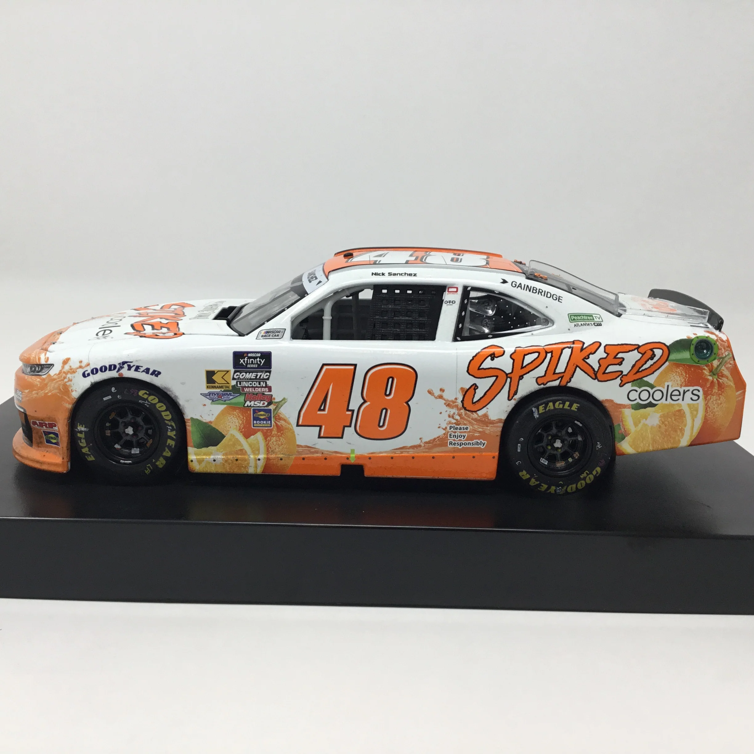 Nick Sanchez 2025 Spiked Coolers Echopark Race Win Autographed 1:24 Diecast - Image 2