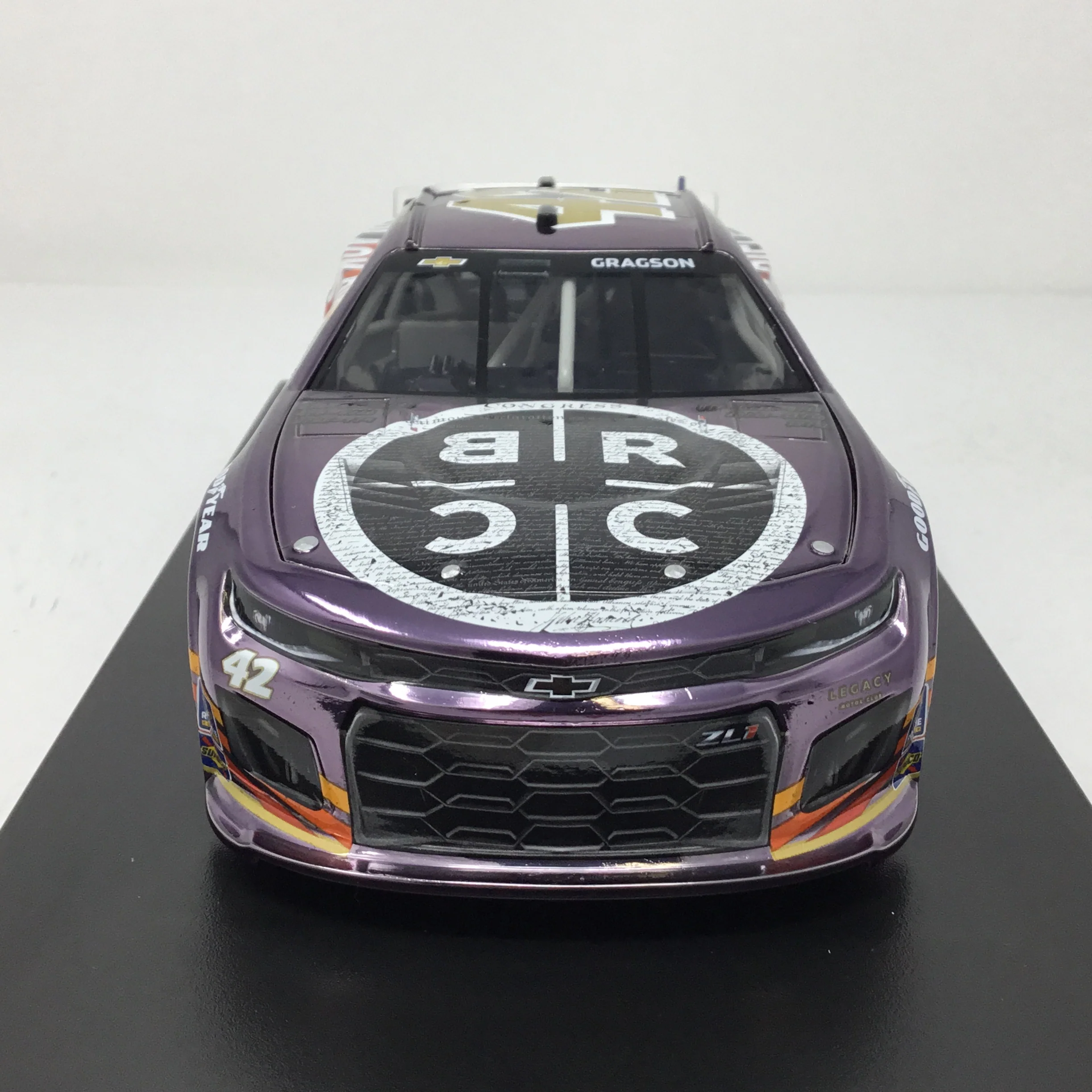 Noah Gragson 2023 Black Rifle Coffee 1:24 Color Chrome Diecast - Image 3