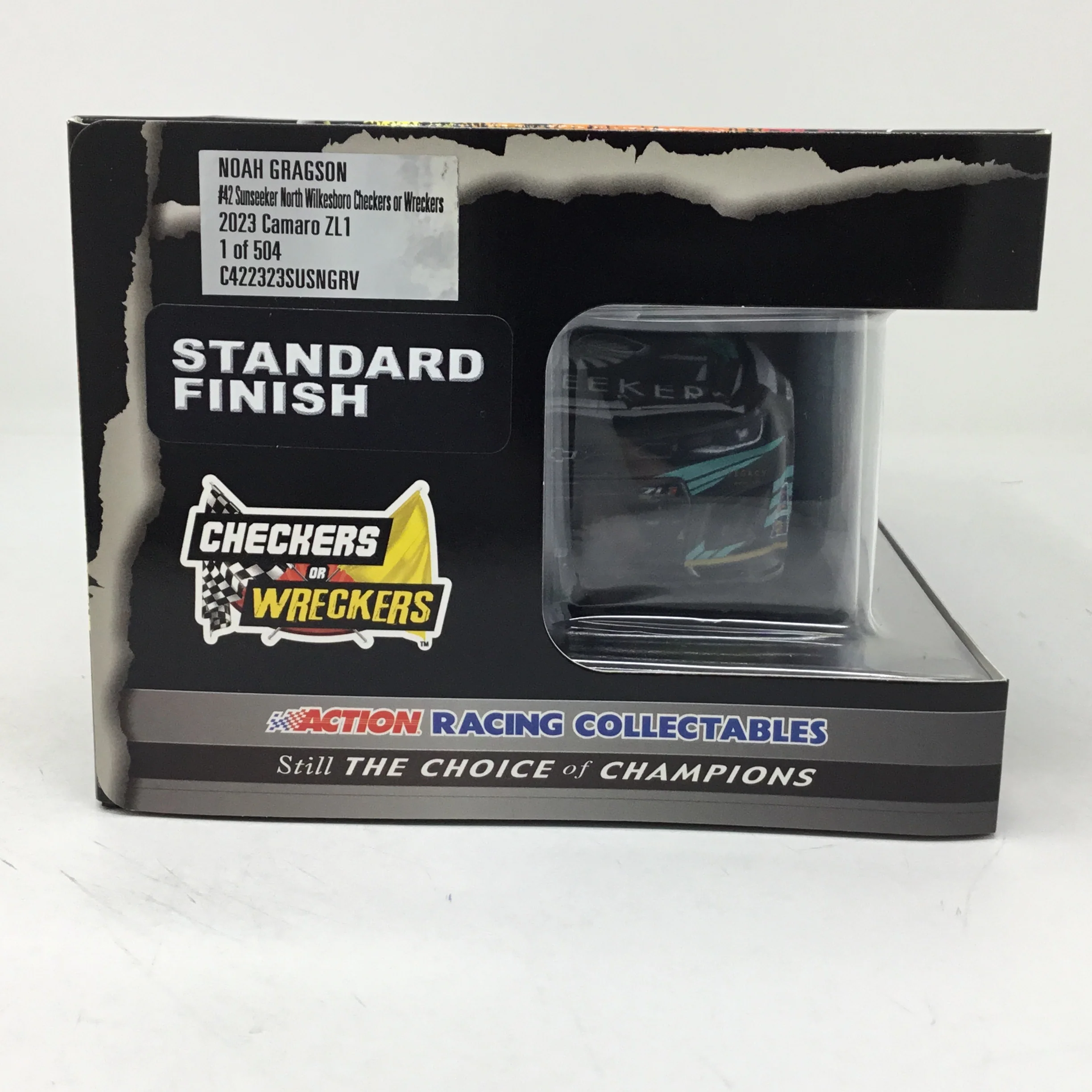 Noah Gragson 2023 Sunseeker Resort North Wilkesboro Checkers or Wreckers 1:24 Diecast - Image 6