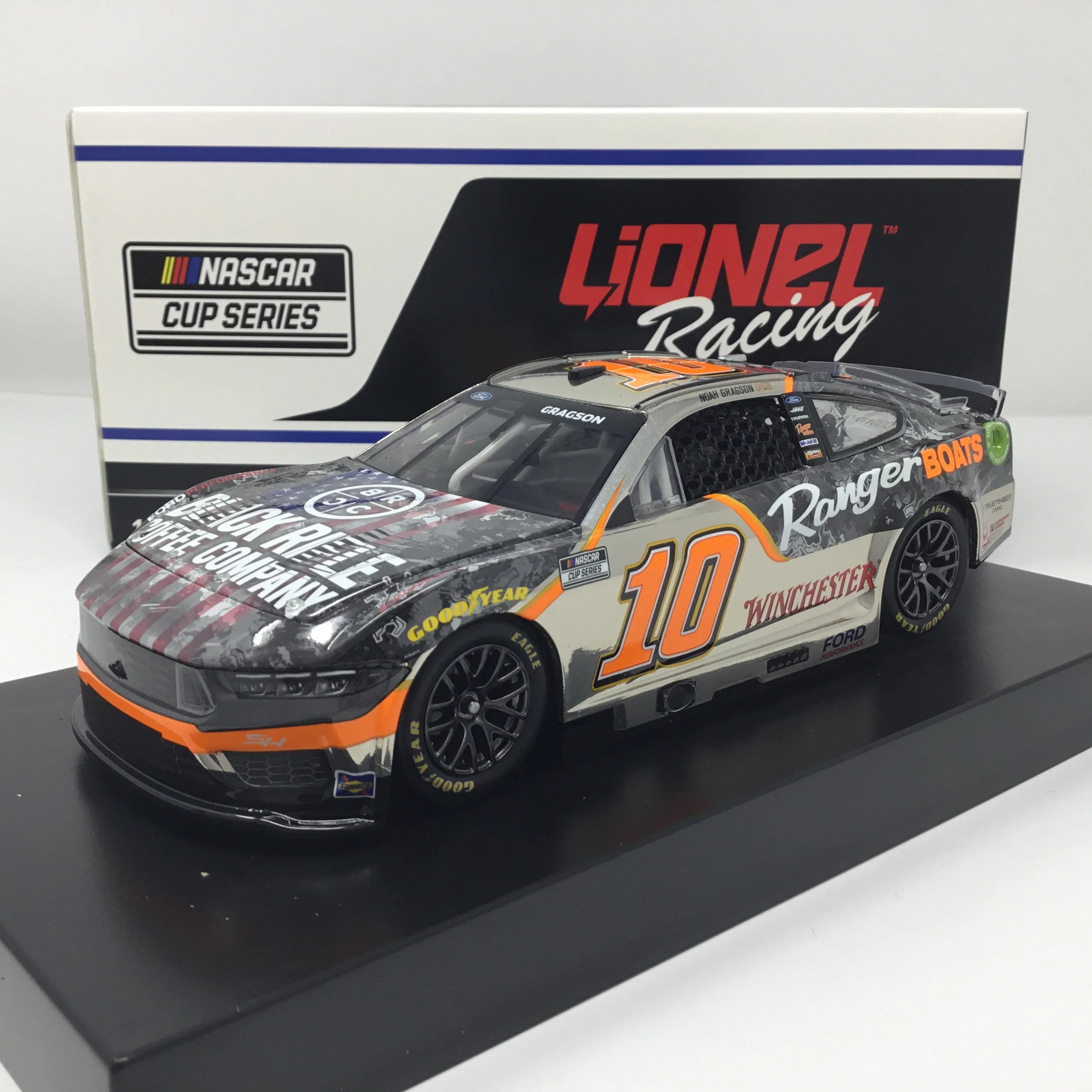Noah Gragson 2024 Black Rifle / Ranger Boats 1:24 Color Chrome Diecast