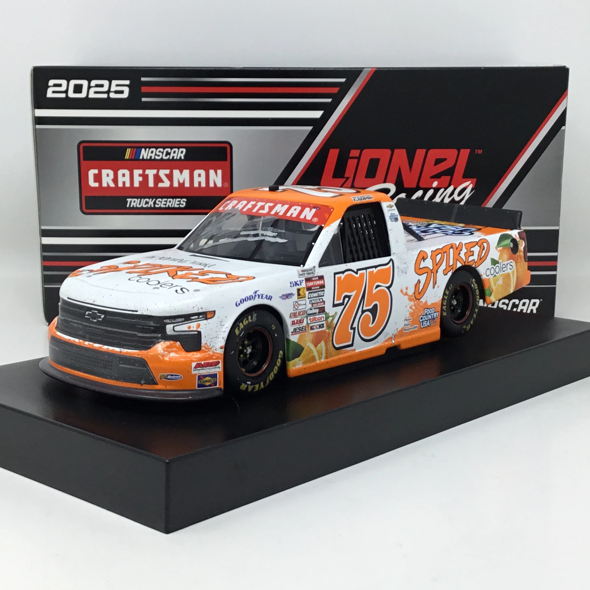 Parker Kligerman 2025 Spiked Coolers Daytona Raced Version 1:24 Autographed Diecast