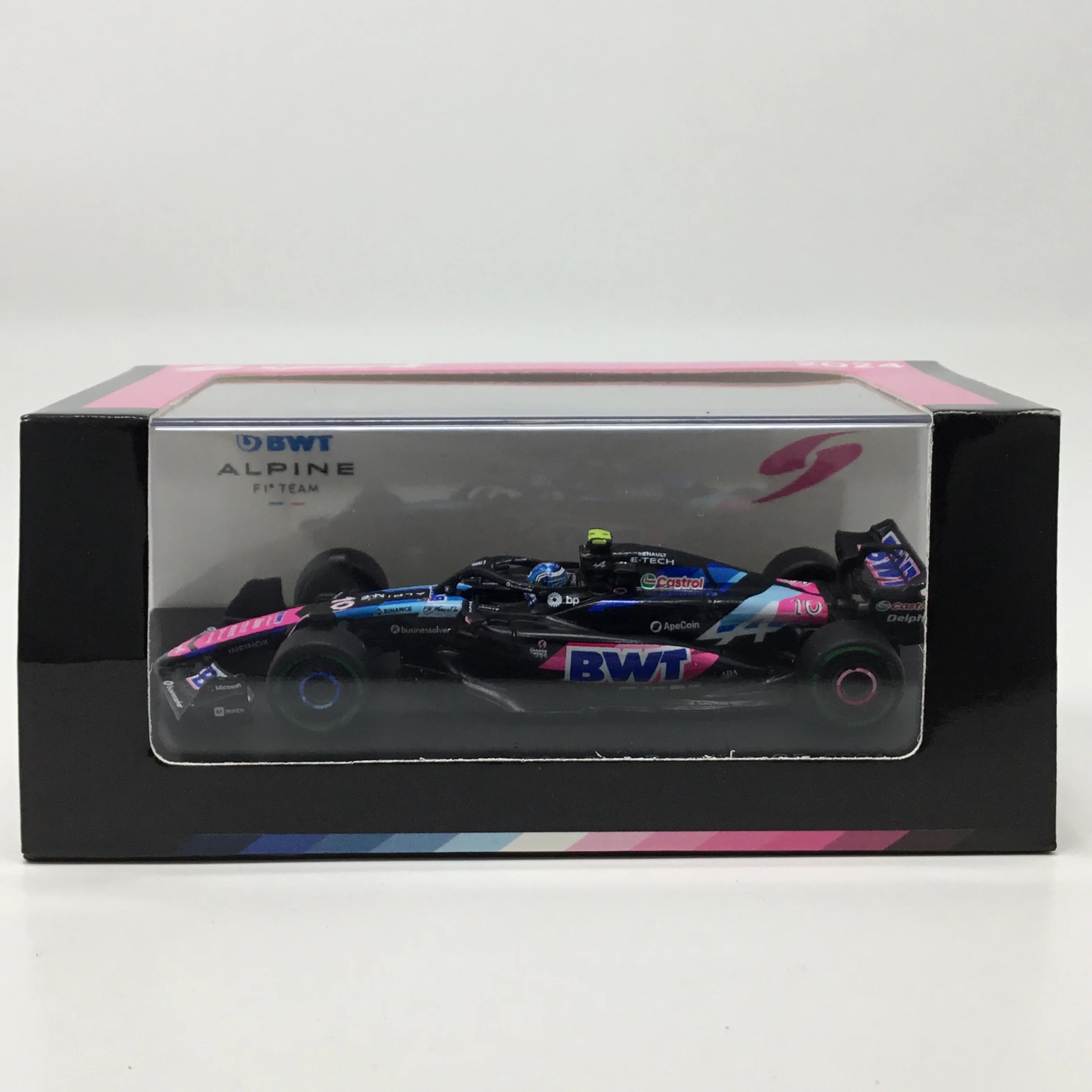 Pierre Gasly 2024 BWT Alpine Brazilian GP Spark F1 1:64 Diecast