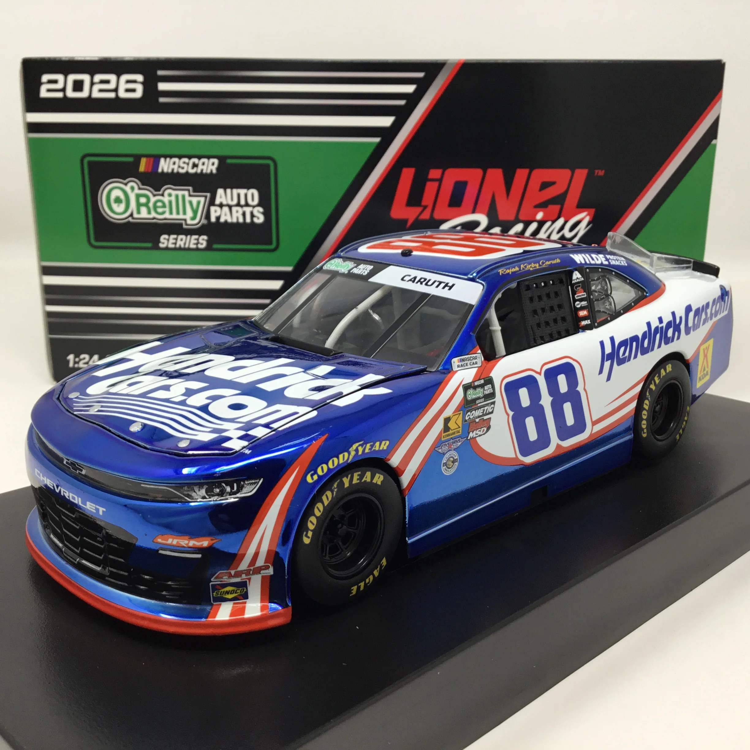 Rajah Caruth 2026 Hendrickcars.com Color Chrome 1:24 Diecast