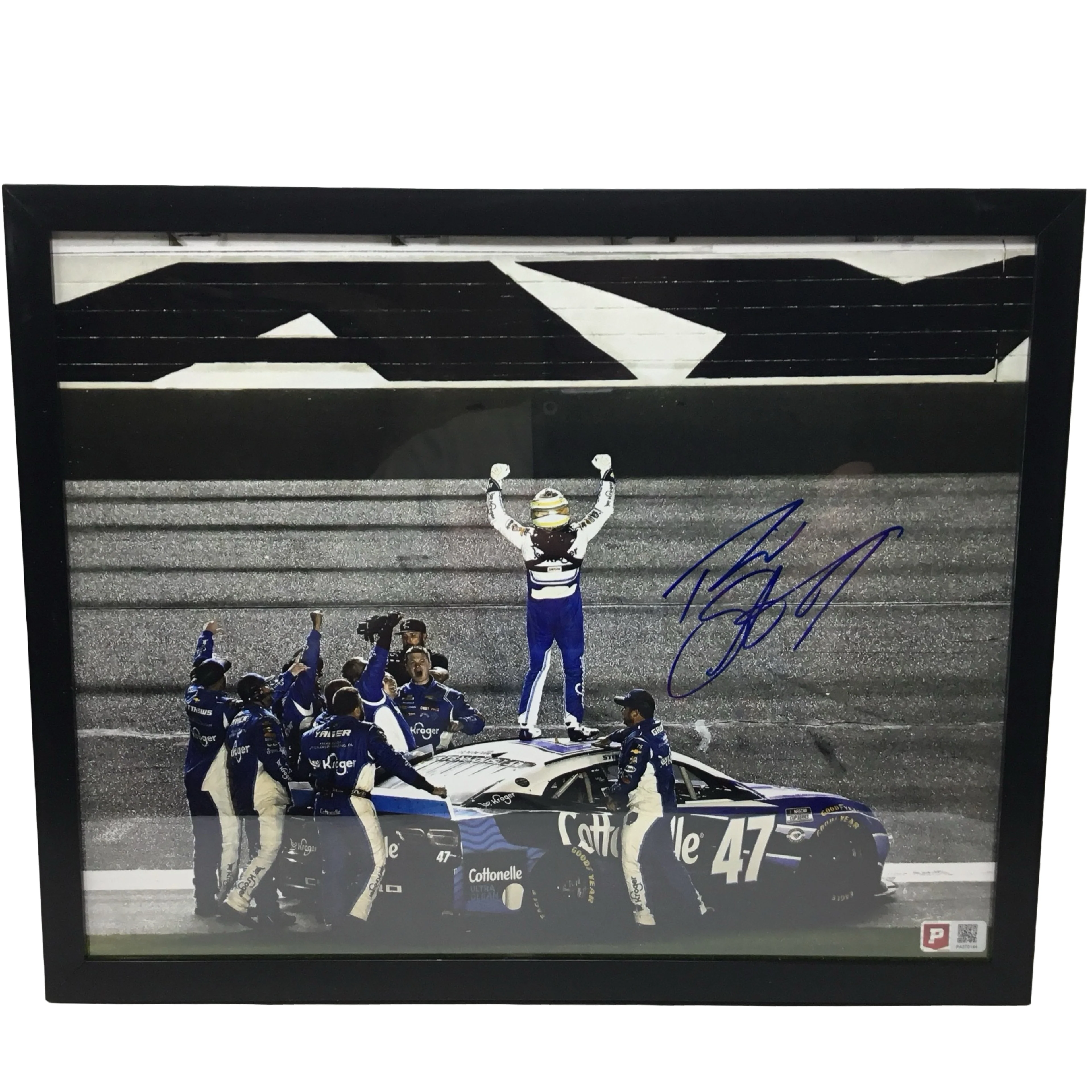 Ricky Stenhouse Jr. 2023 Daytona 500 Win Autographed 11" x 14" Framed Picture