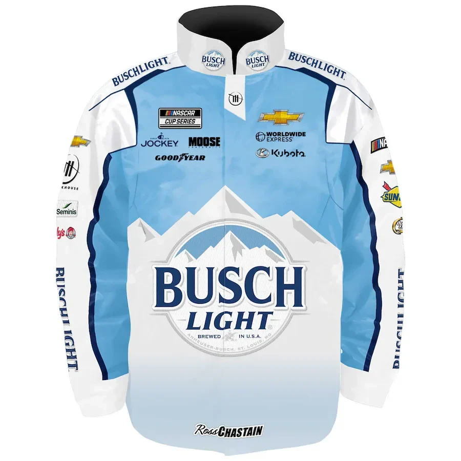 Ross Chastain 2024 Busch Light Adult Nylon Uniform Jacket - Image 2