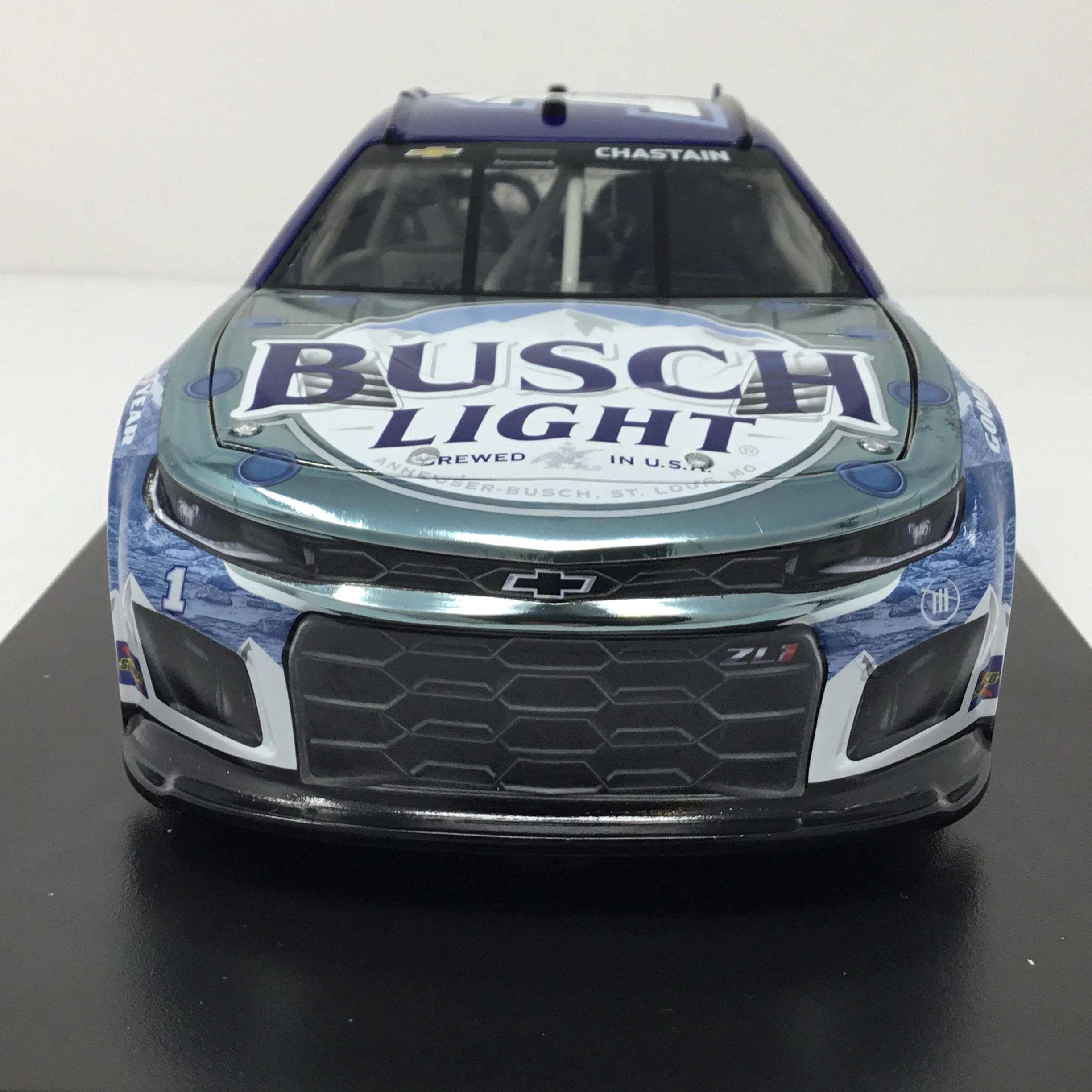 Ross Chastain 2024 Busch Light Crocs 1:24 Color Chrome Diecast - Image 3