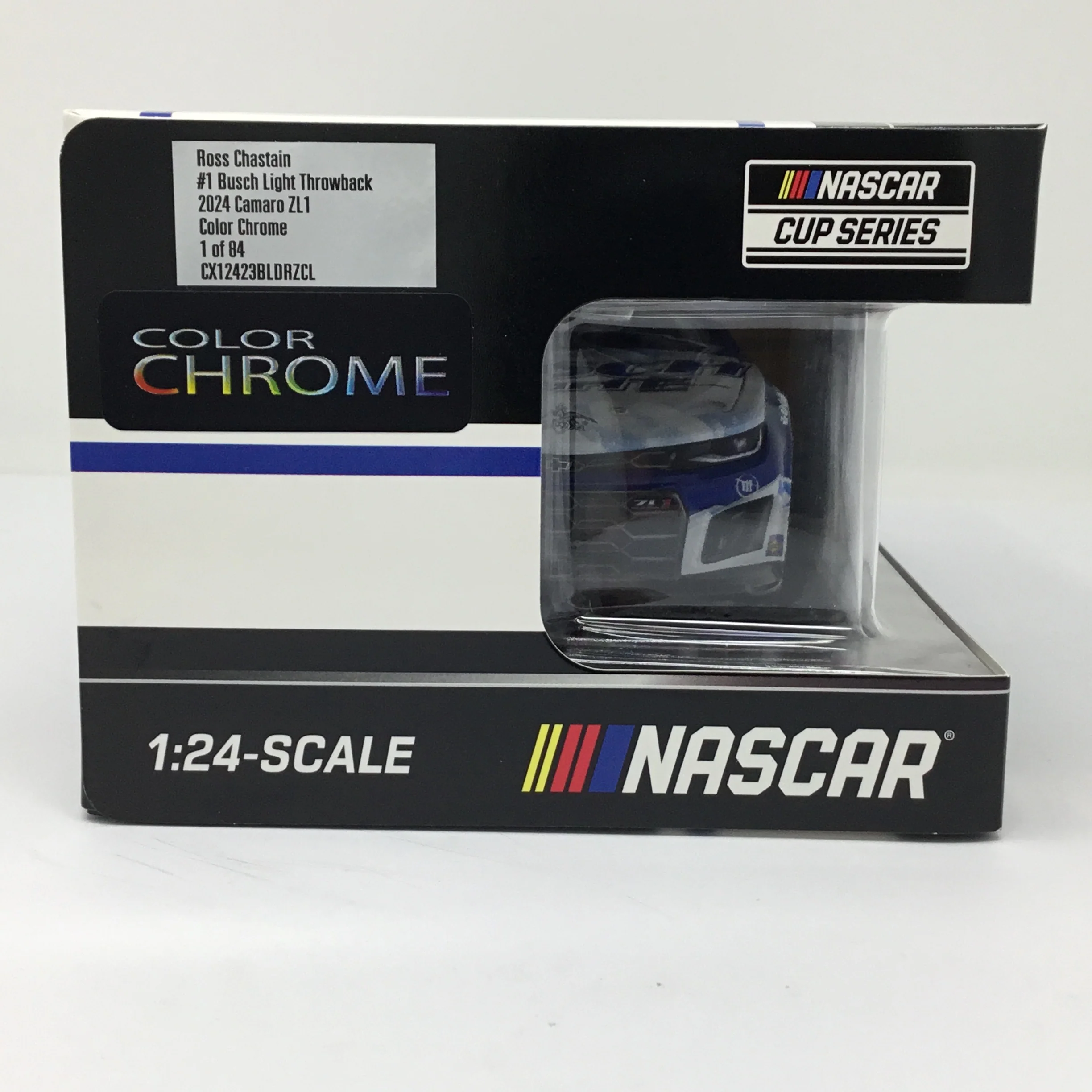 Ross Chastain 2024 Busch Light Darlington Throwback Foil Number 1:24 Color Chrome Diecast - Image 6
