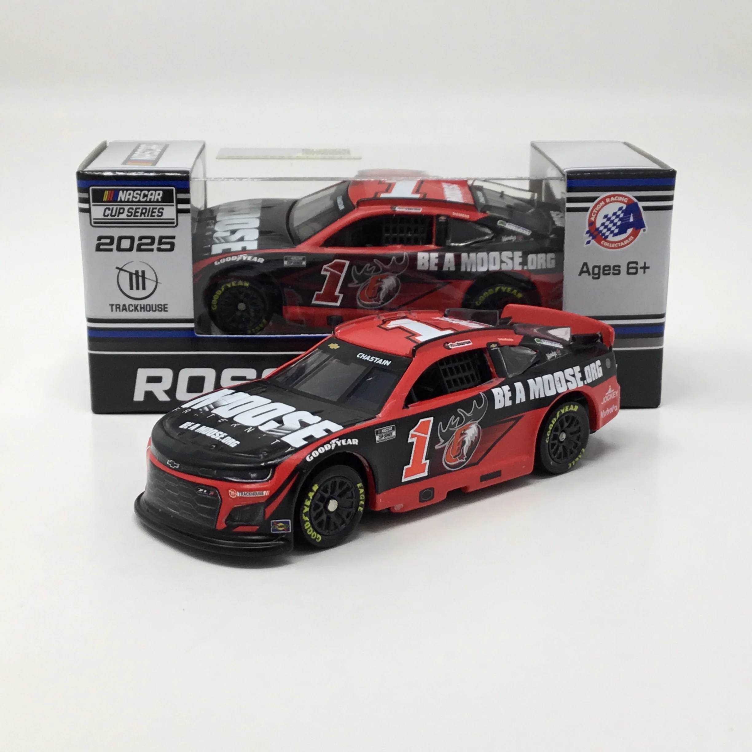 Ross Chastain 2025 Moose Fraternity Foil Number 1:64 Diecast