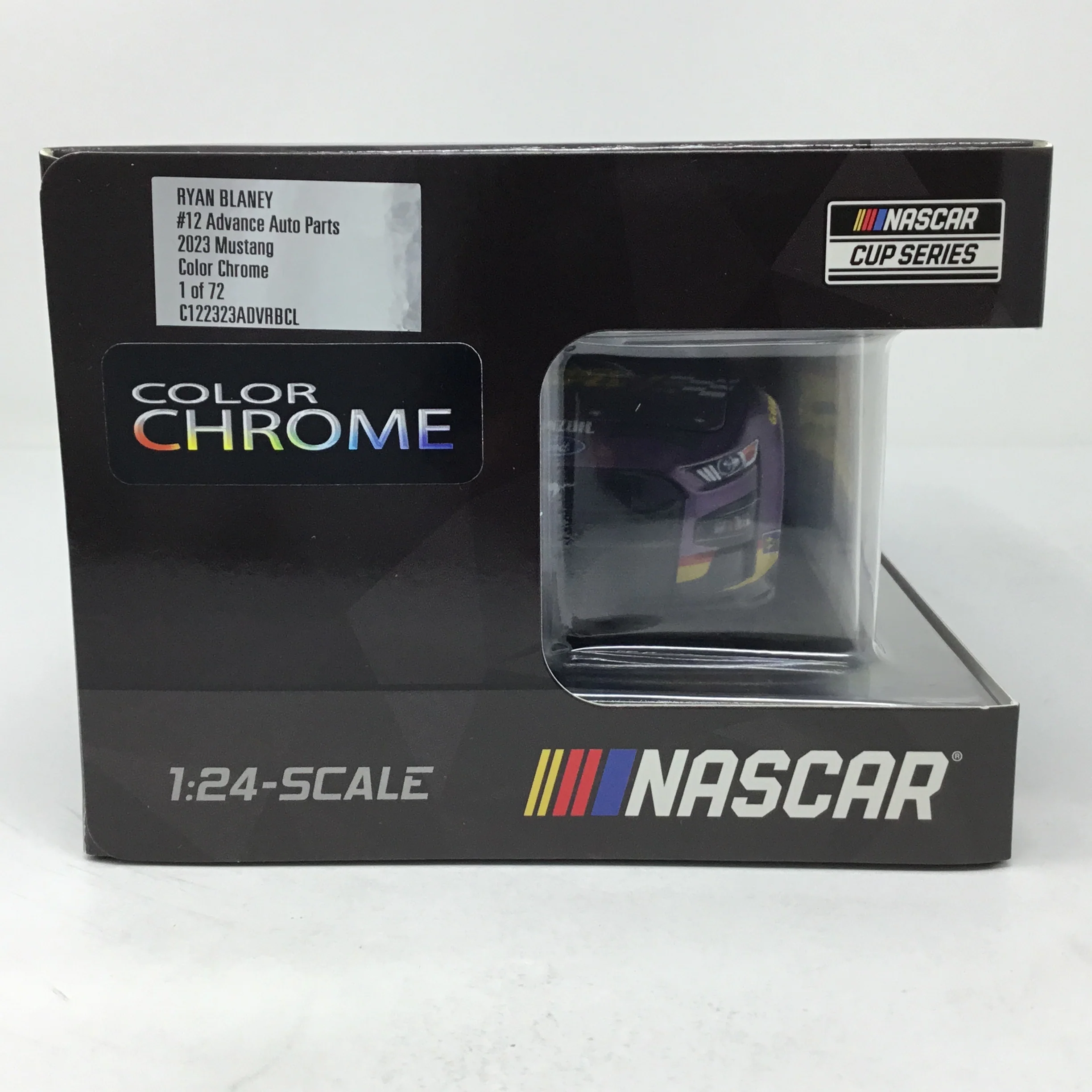 Ryan Blaney 2023 Advance Auto Parts 1:24 Color Chrome Diecast - Image 6